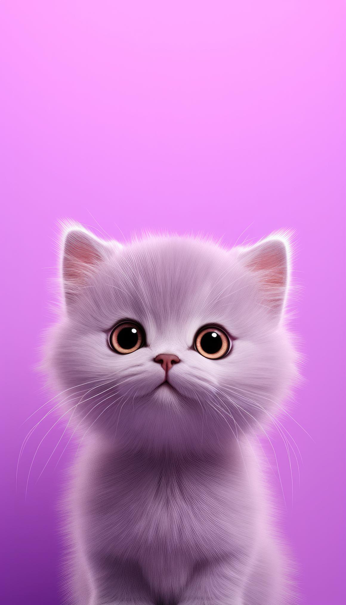 Cute Pink Cats Wallpapers Wallpaper Cave