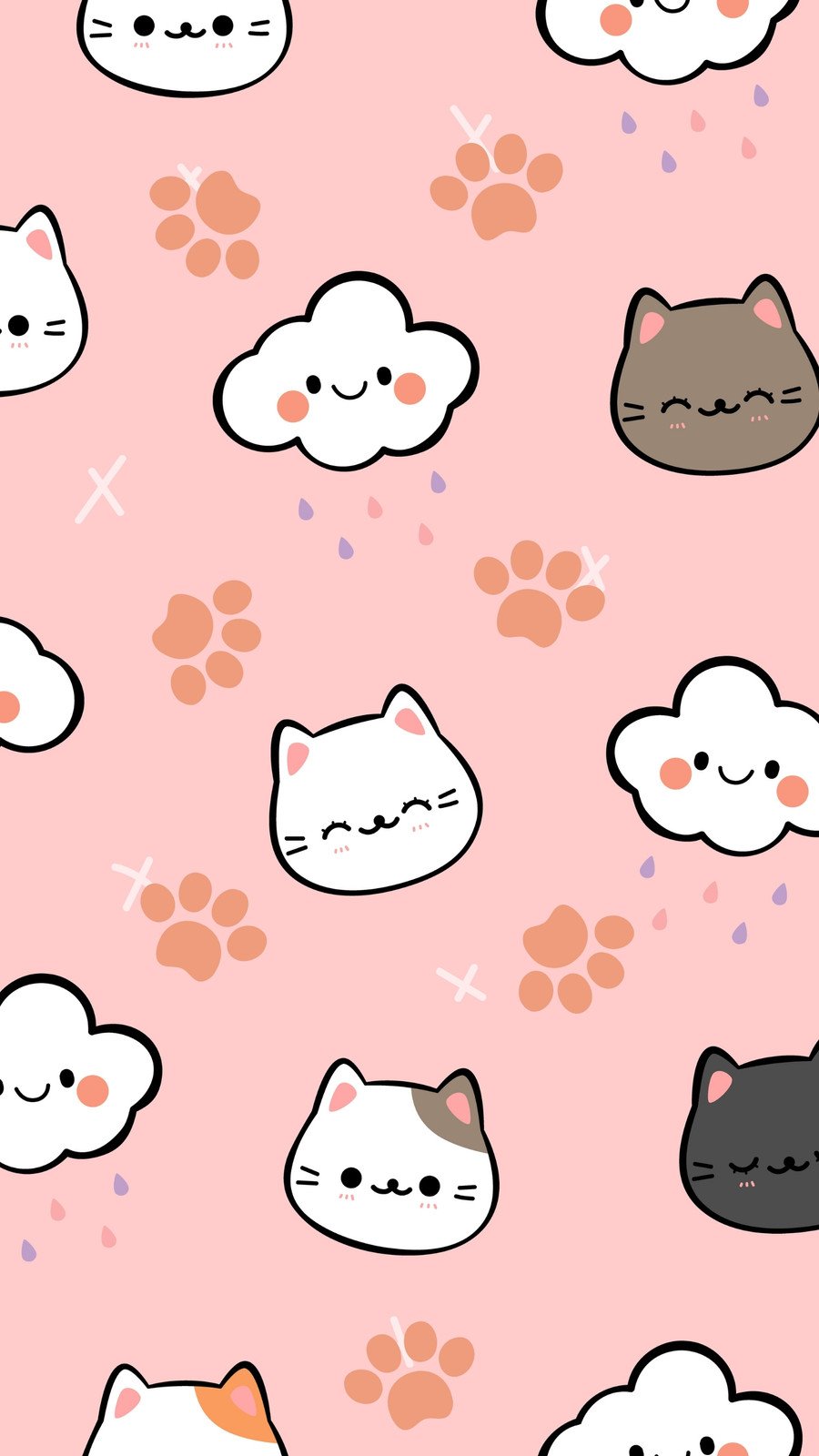 Cute Pink Cats Wallpapers Wallpaper Cave