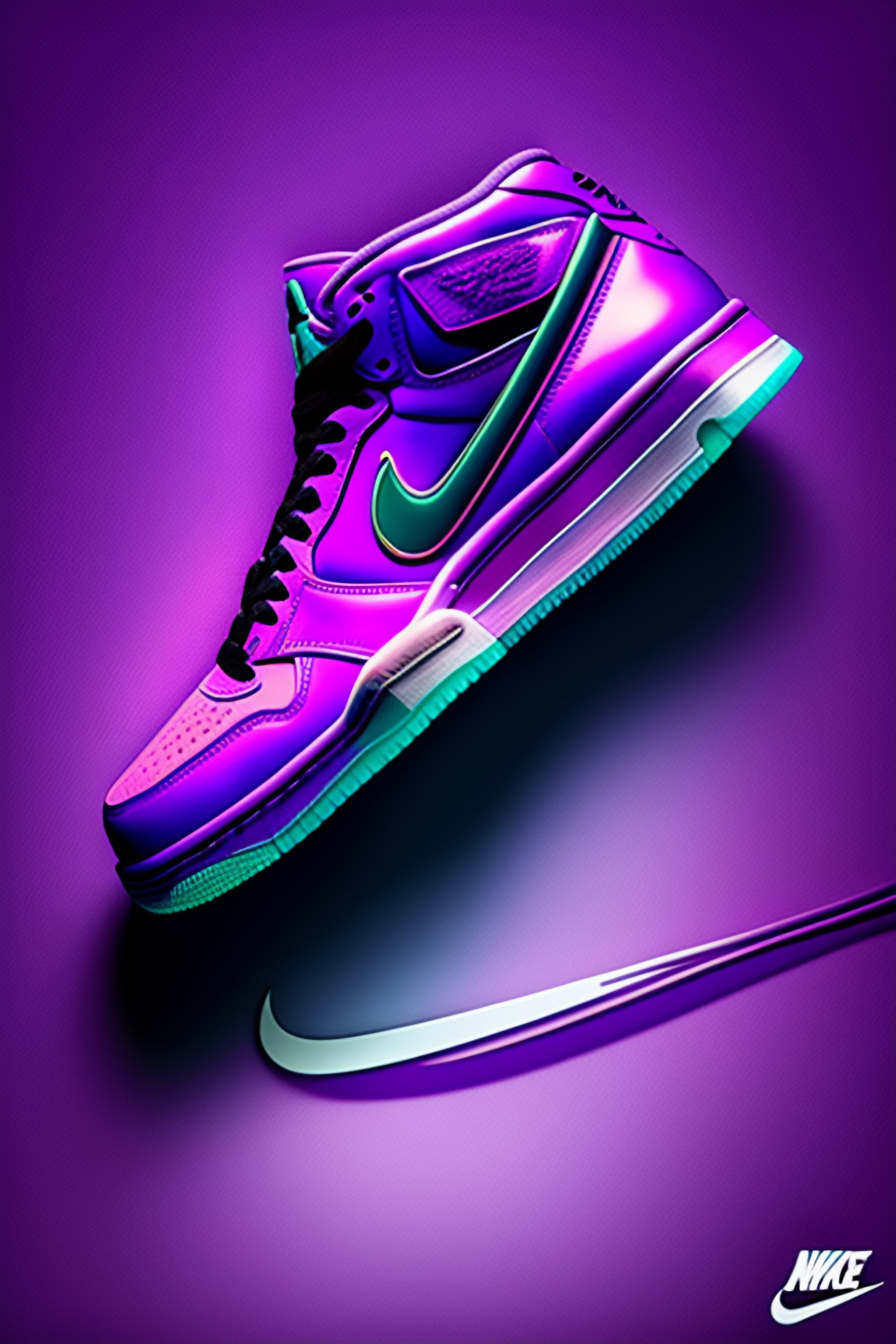 Neon Purple Nike Wallpapers Wallpaper Cave