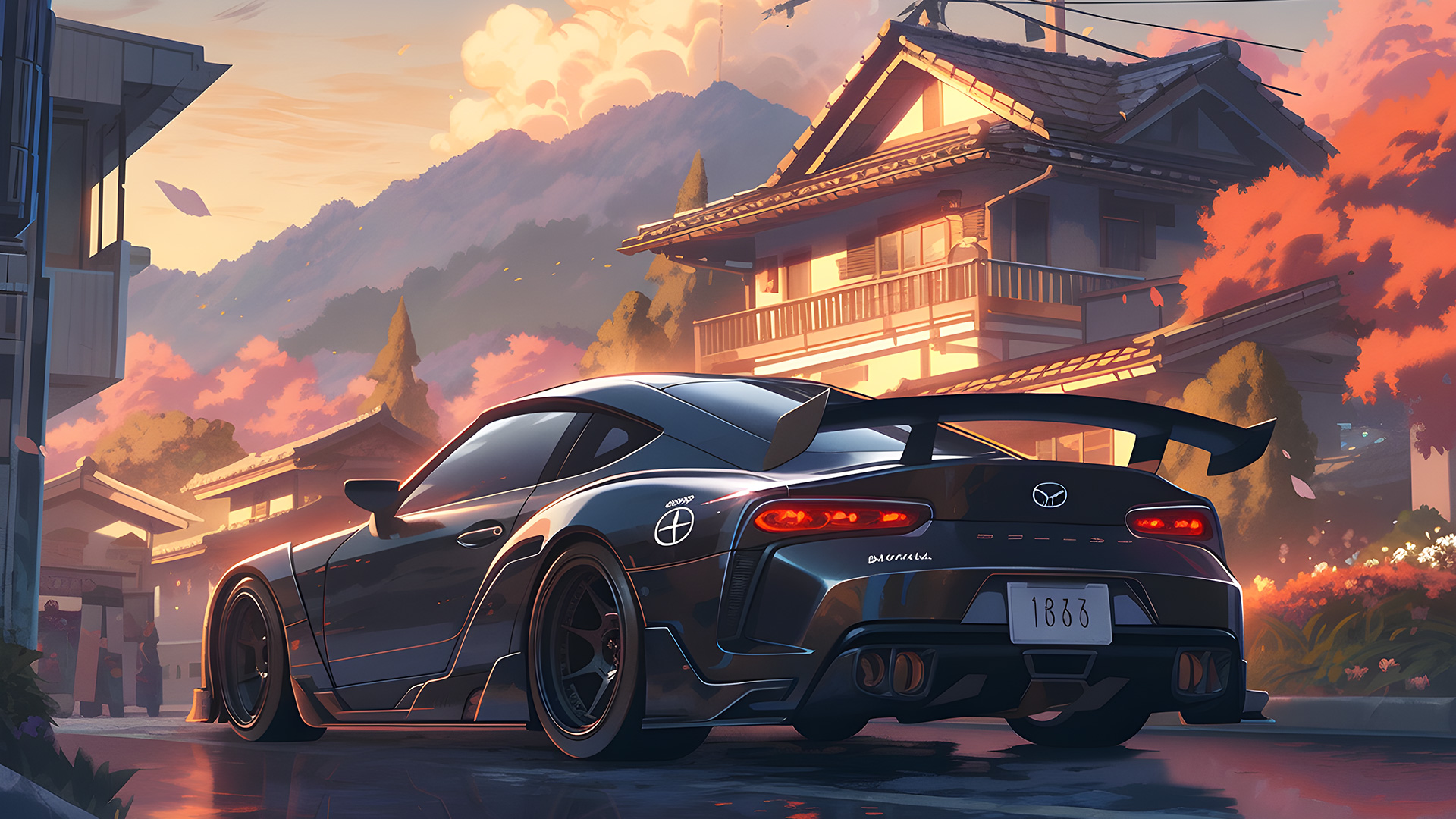 Cars Anime Style Wallpapers Wallpaper Cave