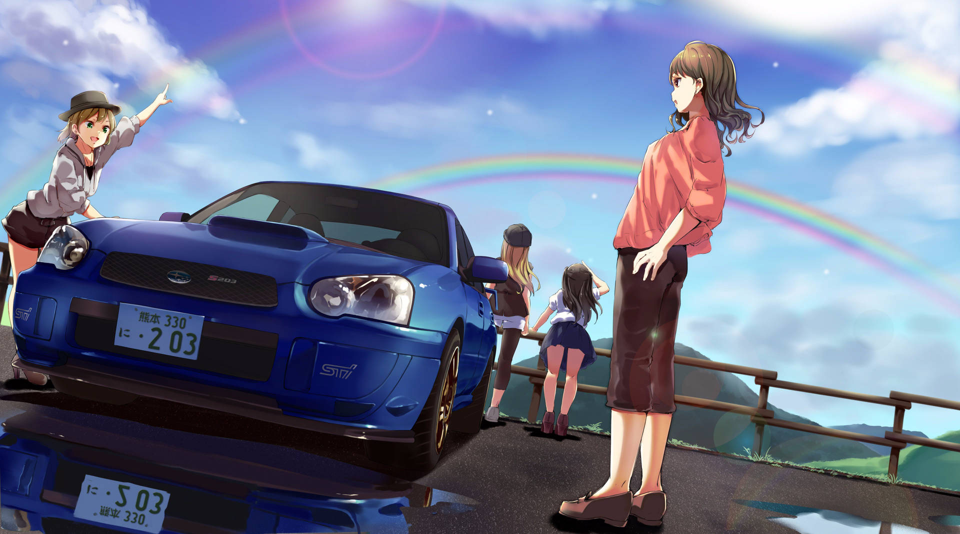Cars Anime Style Wallpapers Wallpaper Cave