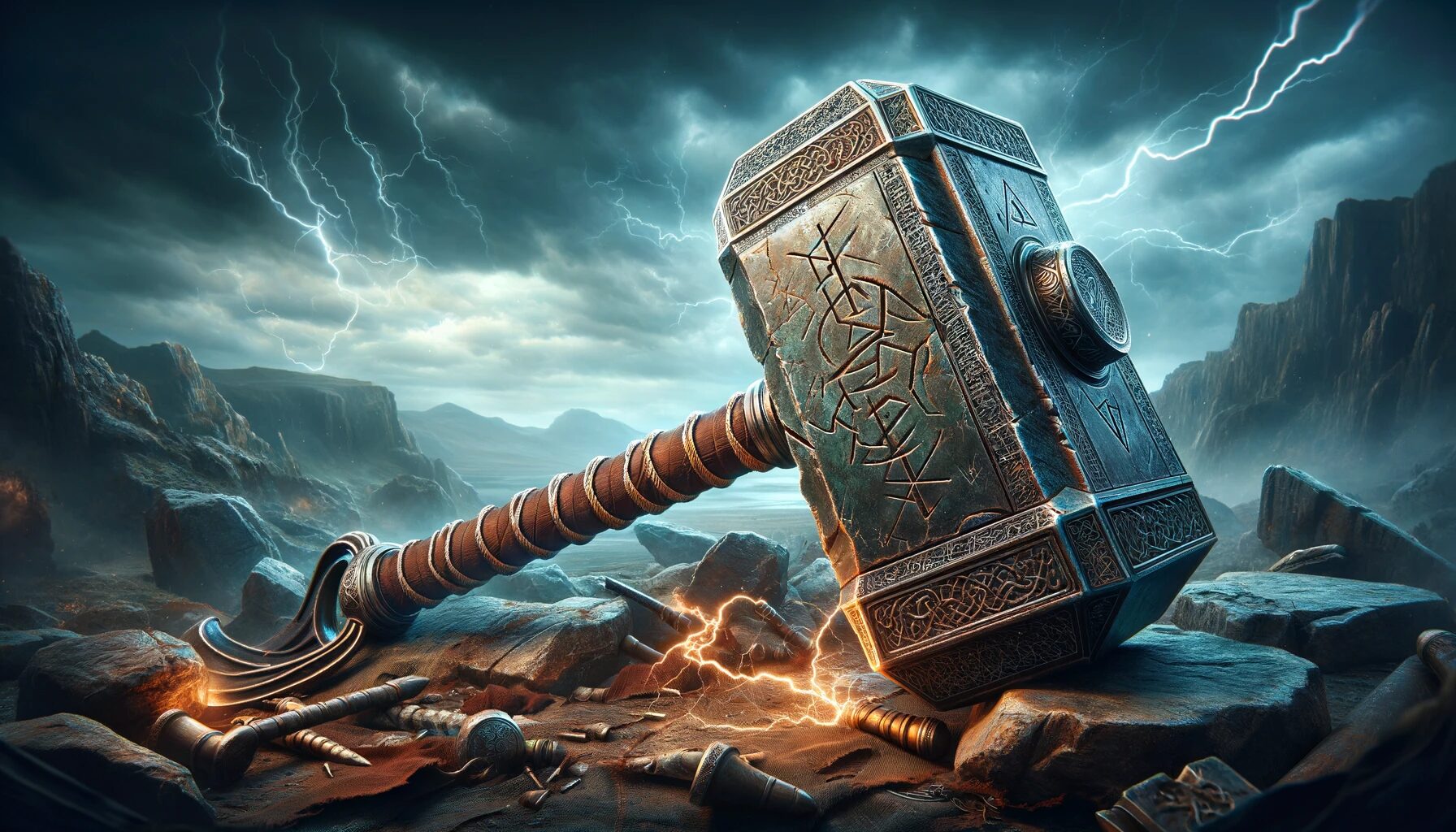 Thor Hammer Lightning Wallpapers Wallpaper Cave