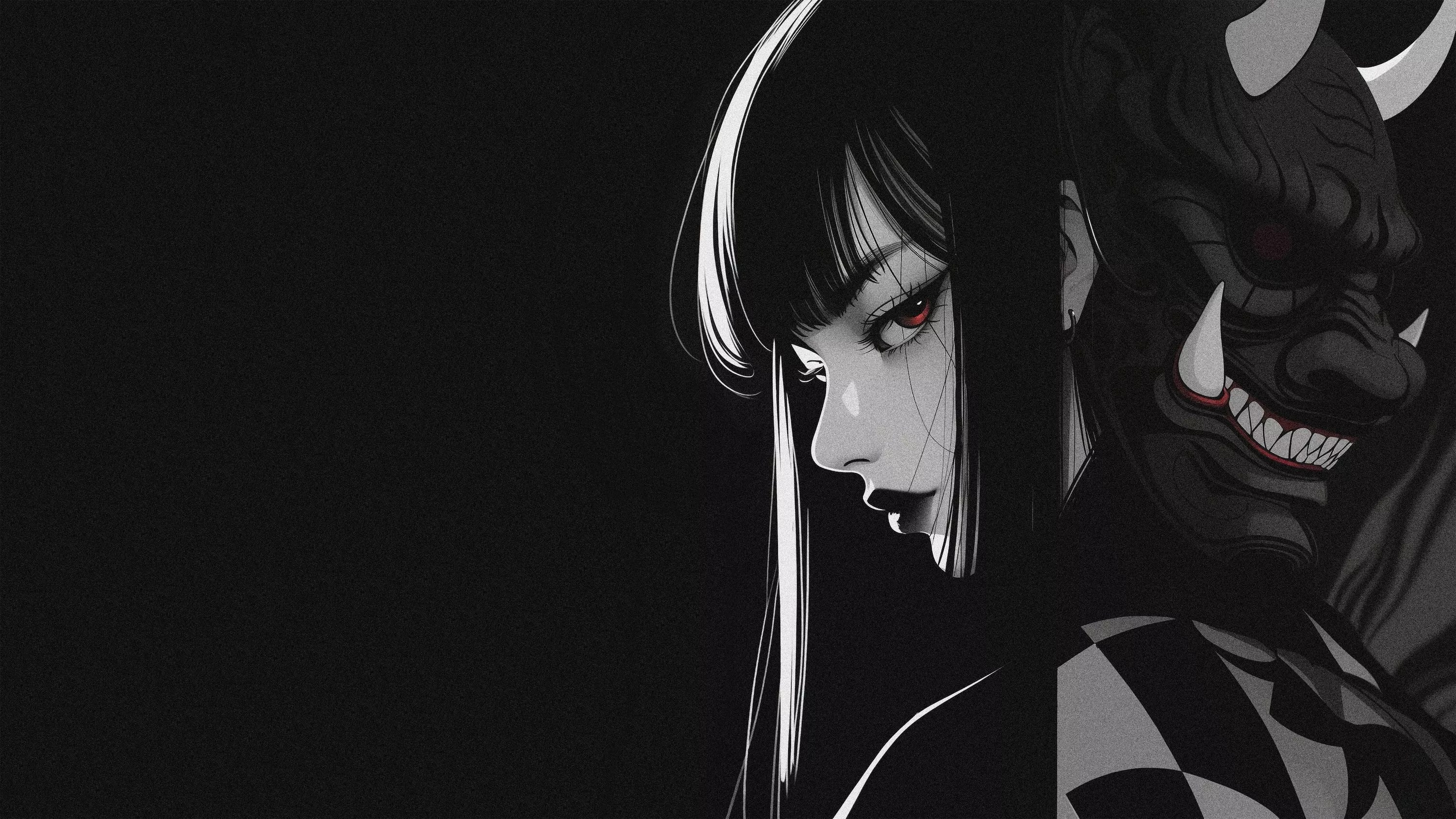 4k Black Anime Girl Wallpapers Wallpaper Cave