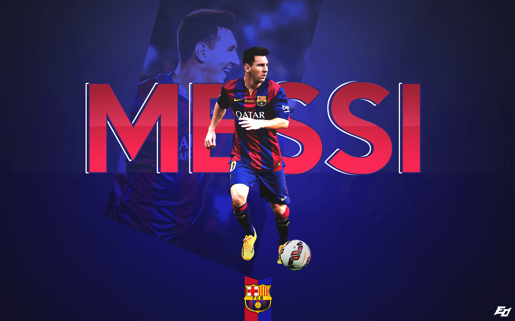 Messi Logo Wallpapers Wallpaper Cave