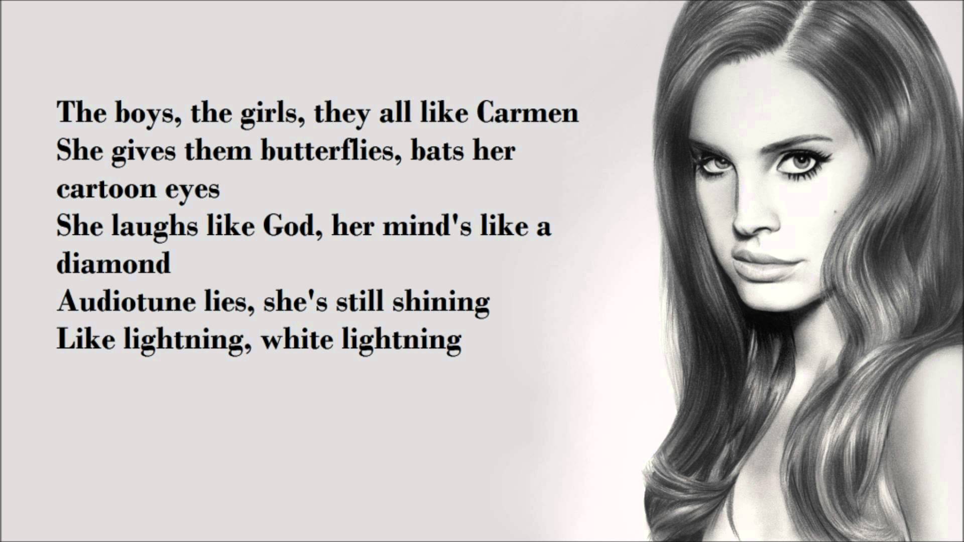 Lana Del Rey Wallpaper Lyrics