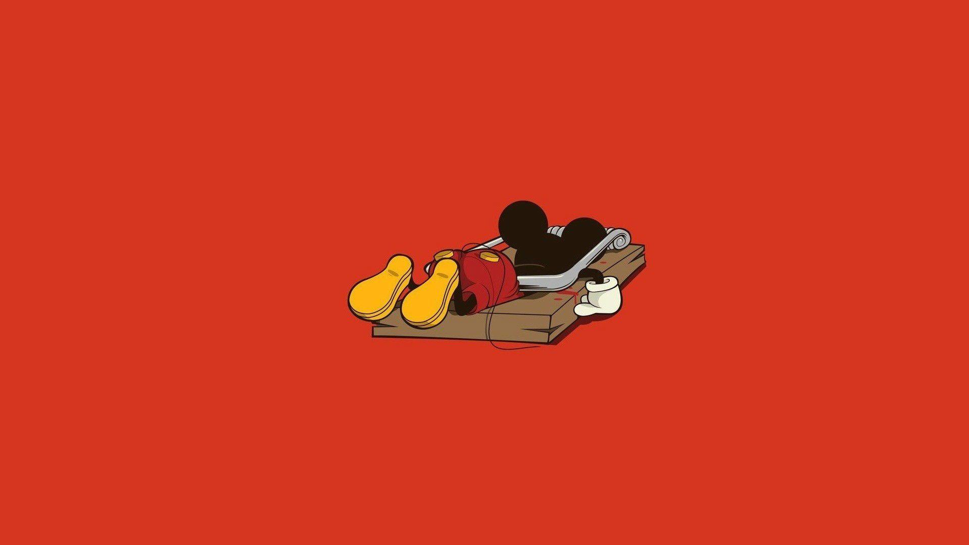 Red And Black Mickey Mouse Wallpapers Wallpaper Cave