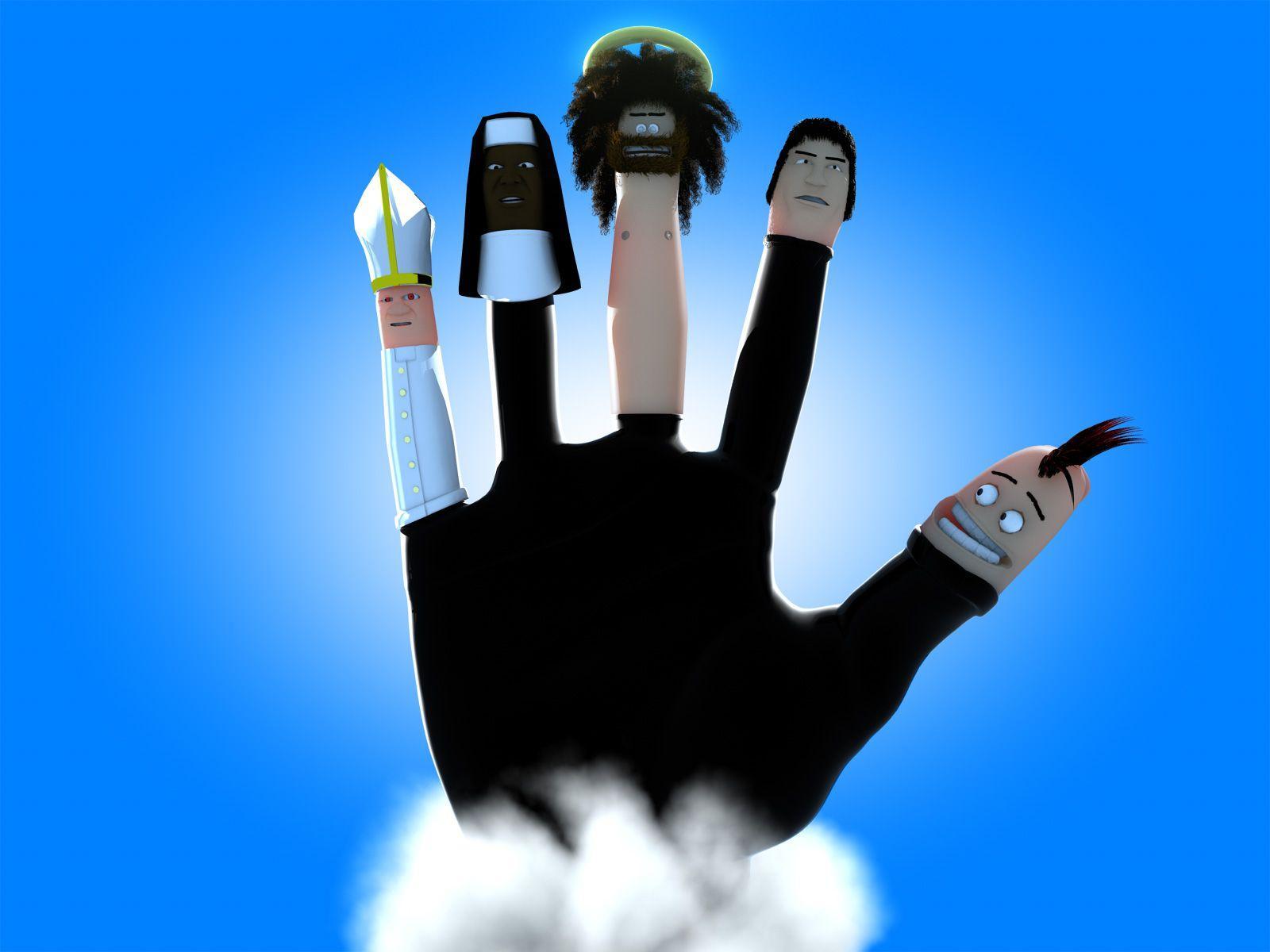 Middle Finger Black Wallpaper