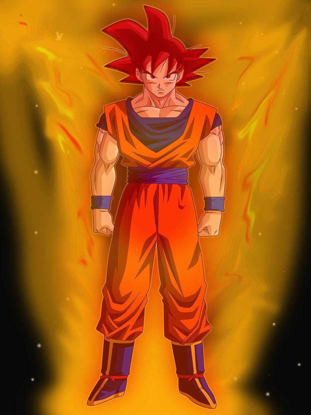 Goku Super Saiyan God Wallpapers Wallpaper Cave