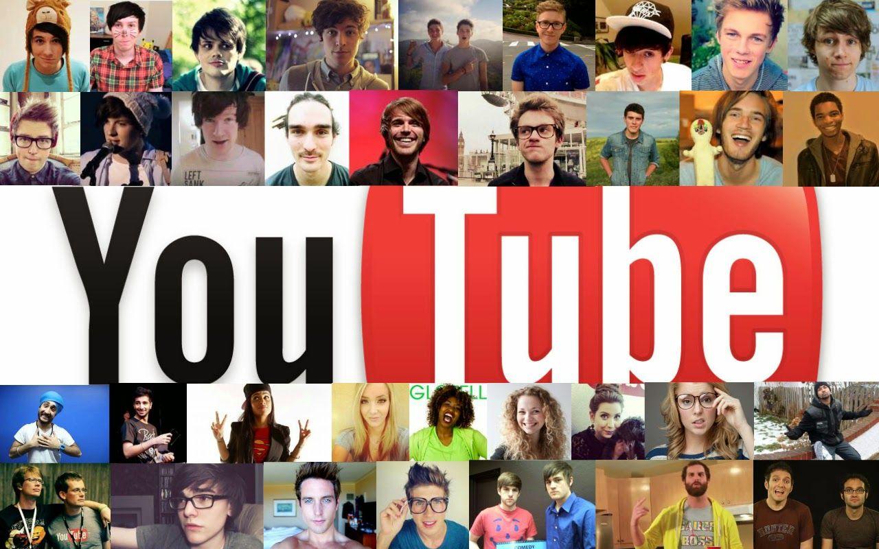 Youtuber Collage Wallpaper