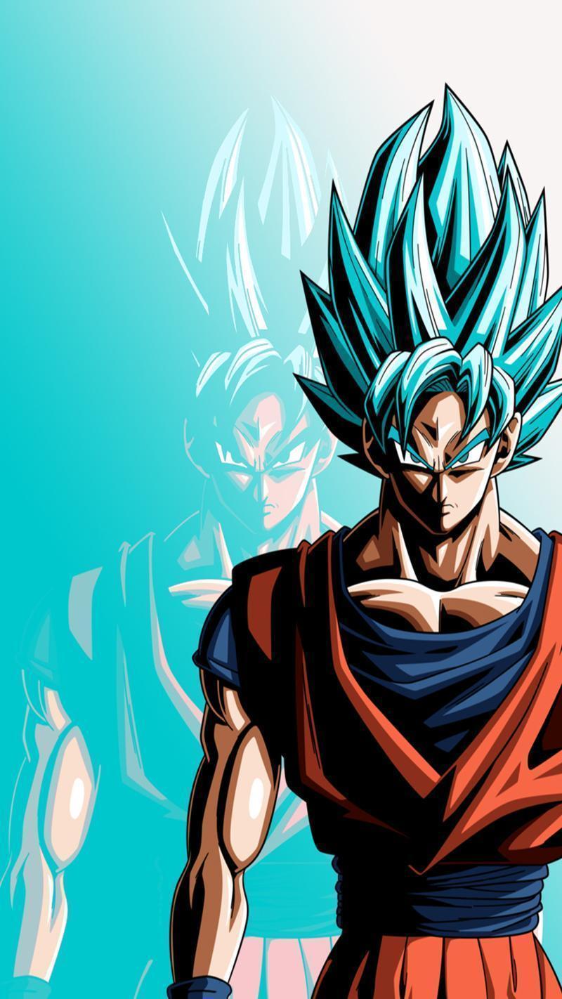 Goku Blue Wallpapers Wallpaper Cave