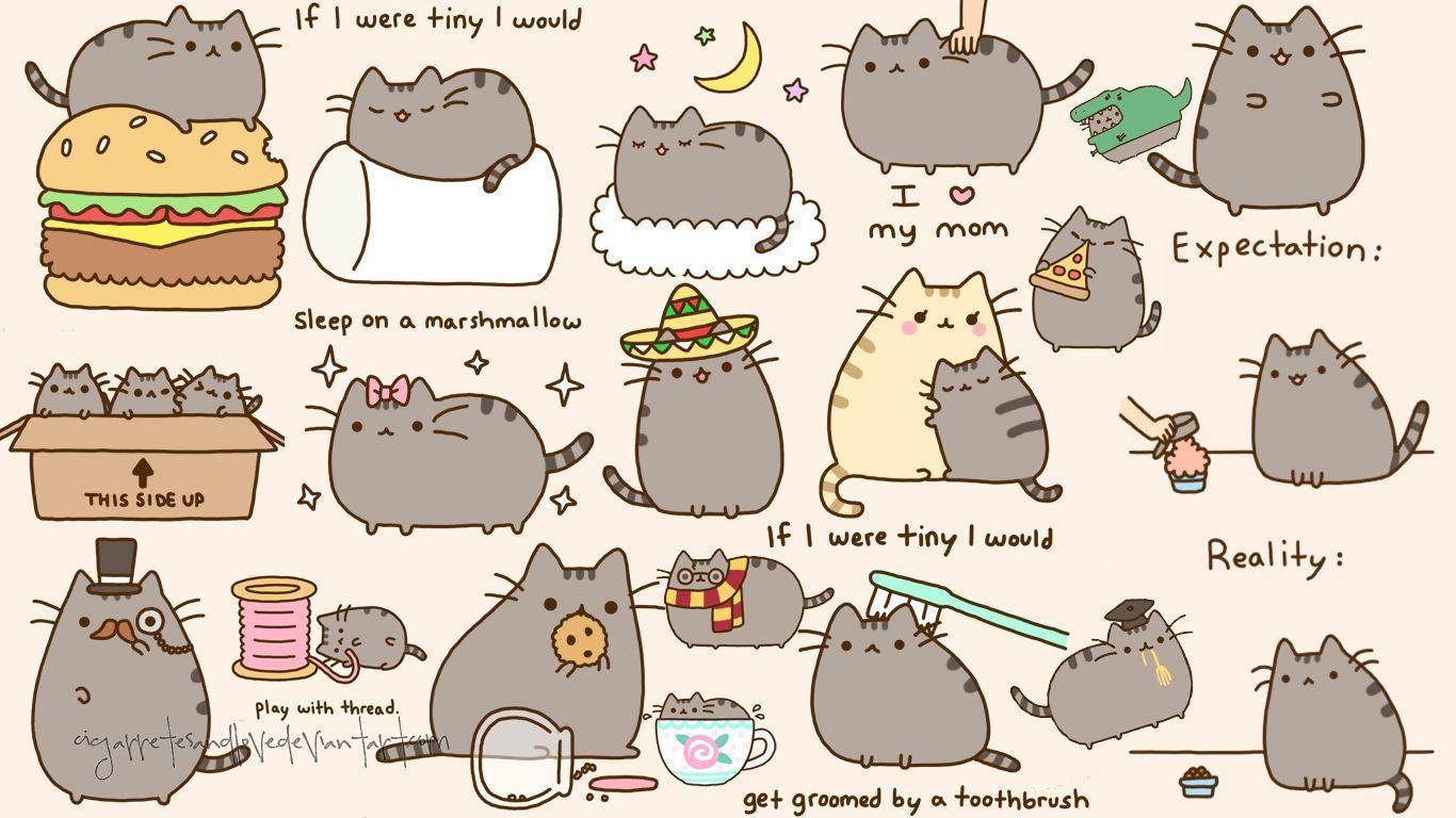 Pusheen The Cat Wallpapers Wallpaper Cave