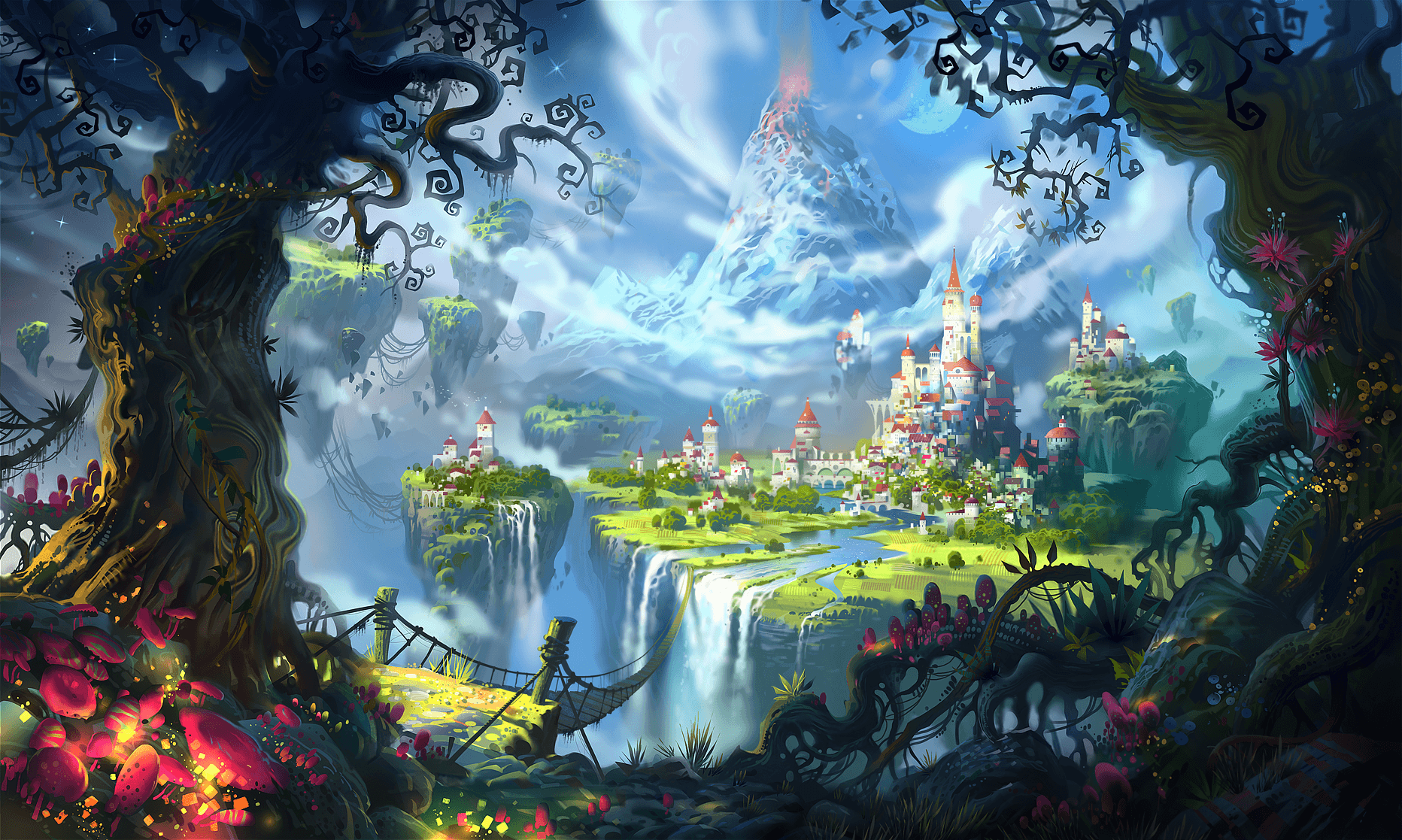 Floating Island Wallpapers Wallpaper Cave