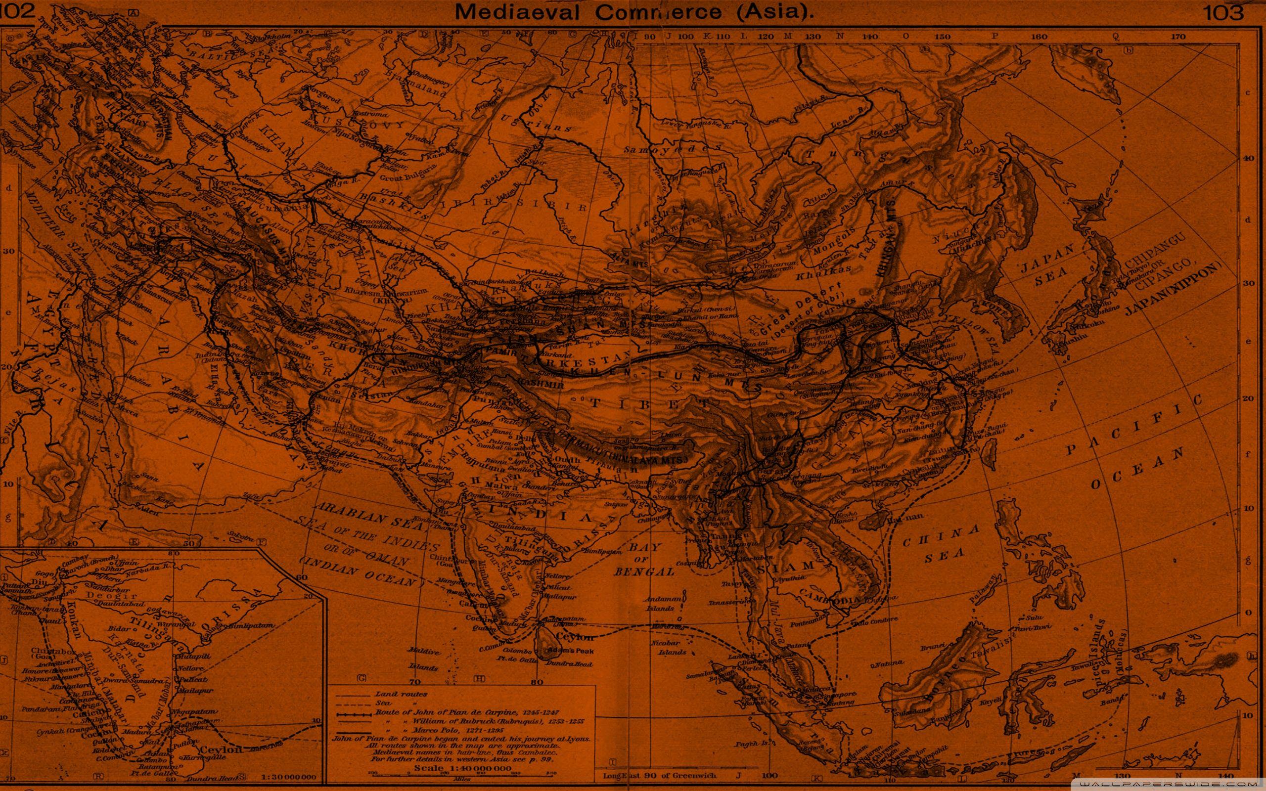 Asia Map Wallpapers Wallpaper Cave