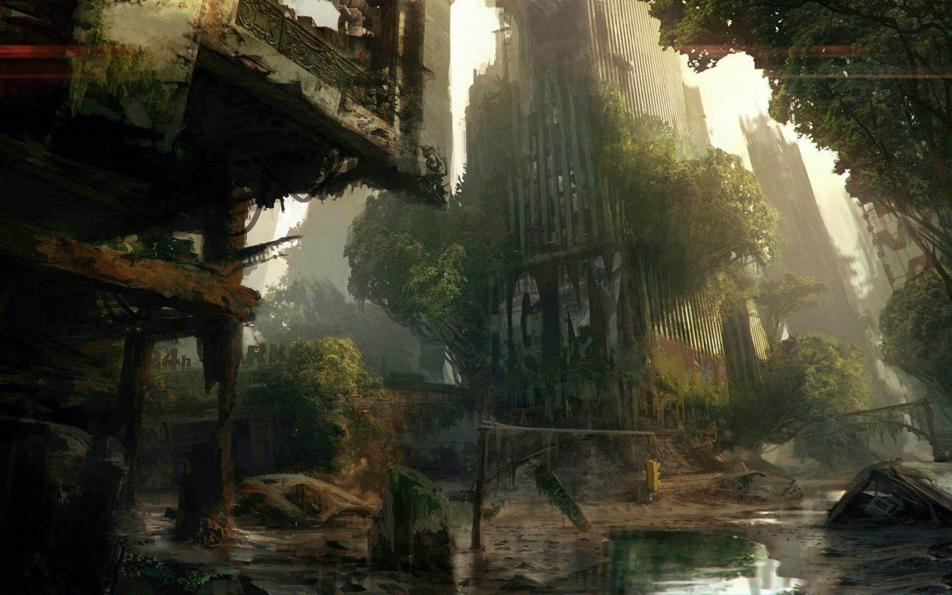 Dystopian Landscape Art - bmp-extra