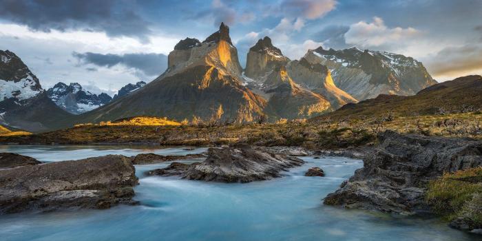 Paine del torres national park wallpaper patagonia lake pehoe cuernos sunset chile mountain hd background wallpapers landscape view computer full