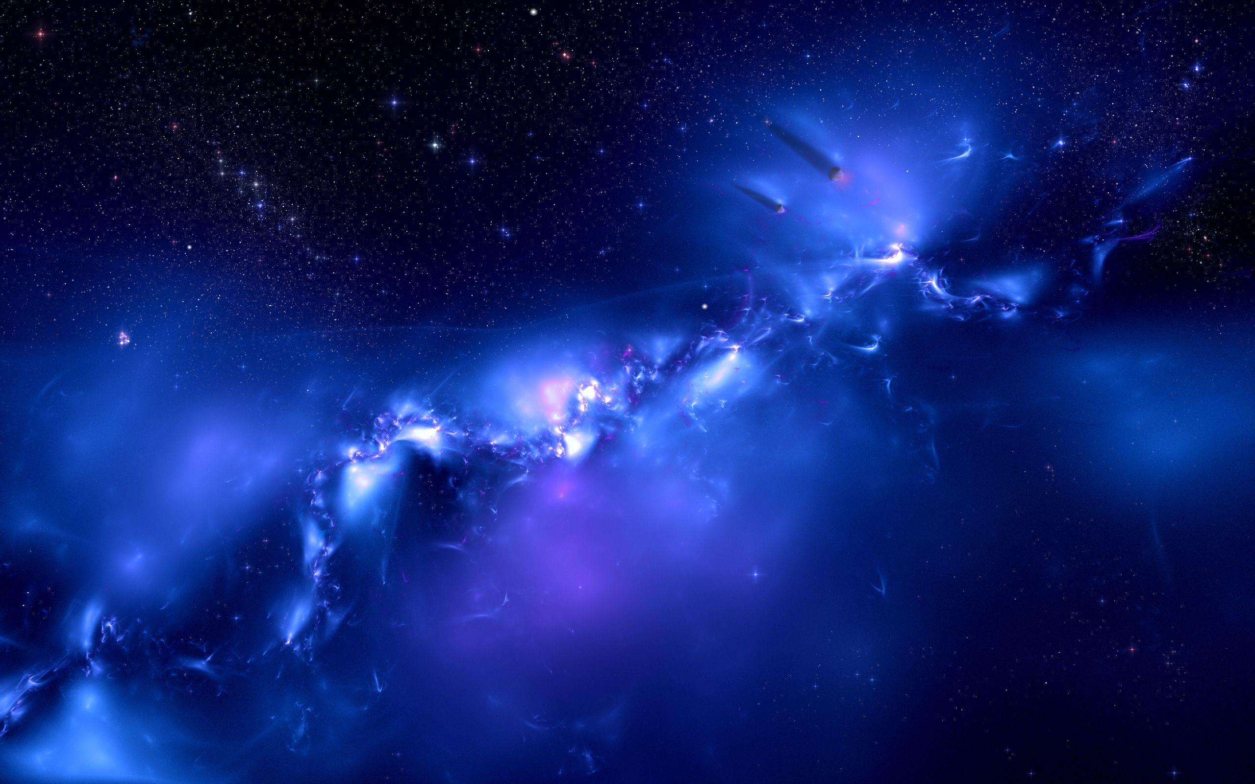 Blue Galaxy Wallpapers Wallpaper Cave