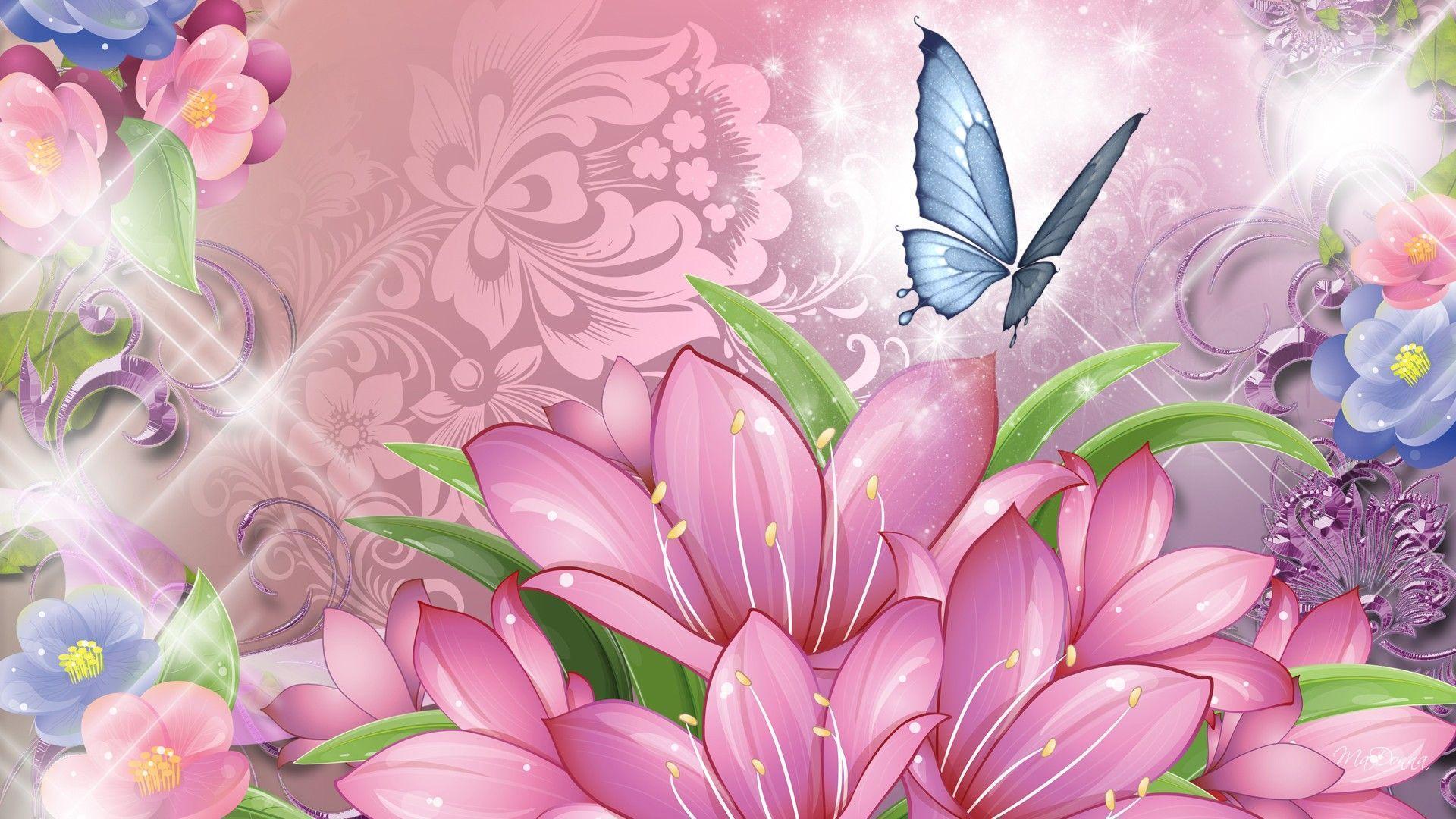 Butterflies And Flowers Wallpapers Wallpaper Cave