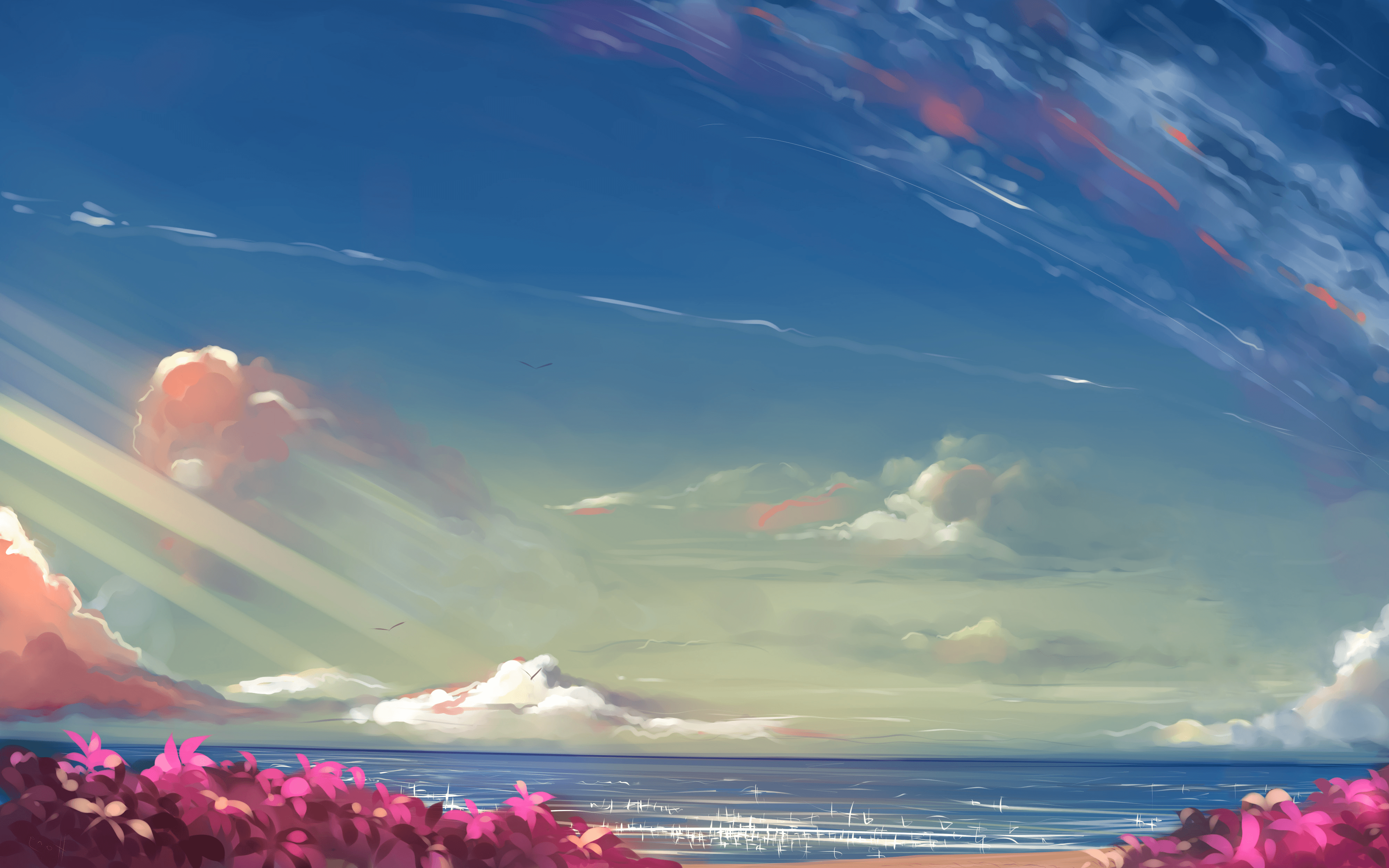 Anime Sky Wallpapers Wallpaper Cave