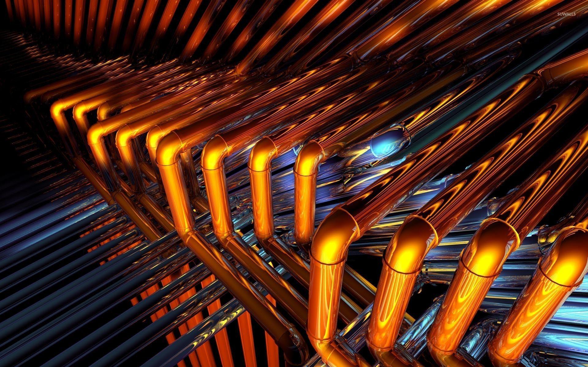 Plumbing Pipes Wallpaper