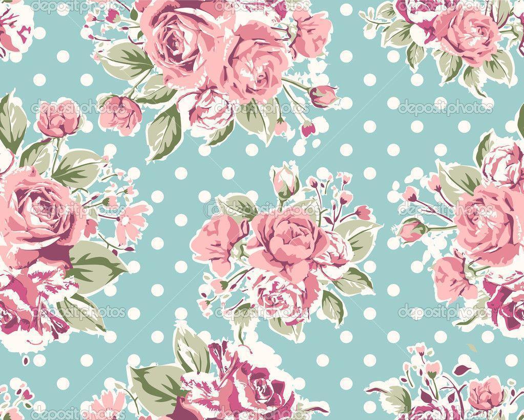 Wallpapers Vintage Flowers Pink Wallpaper Cave