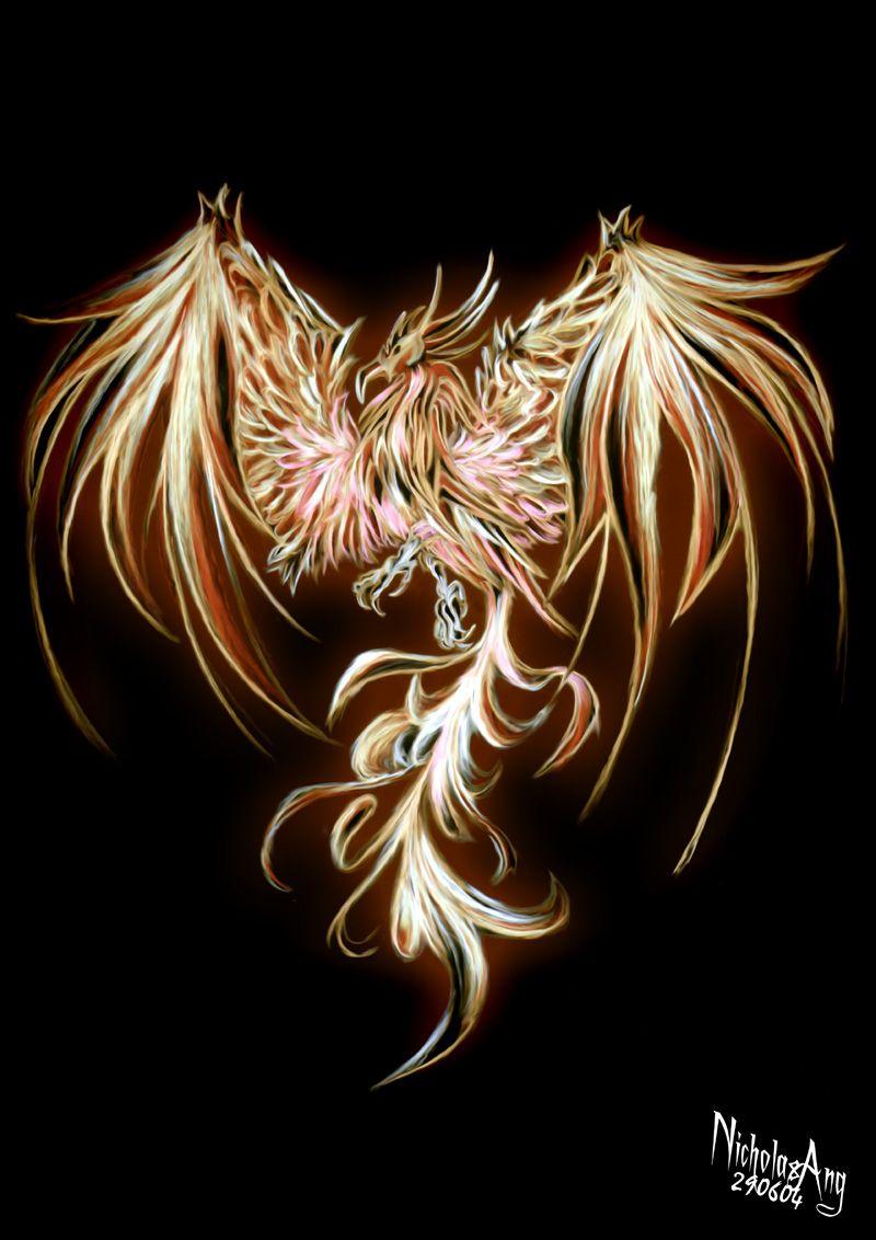 Phoenix Dragon Wallpaper