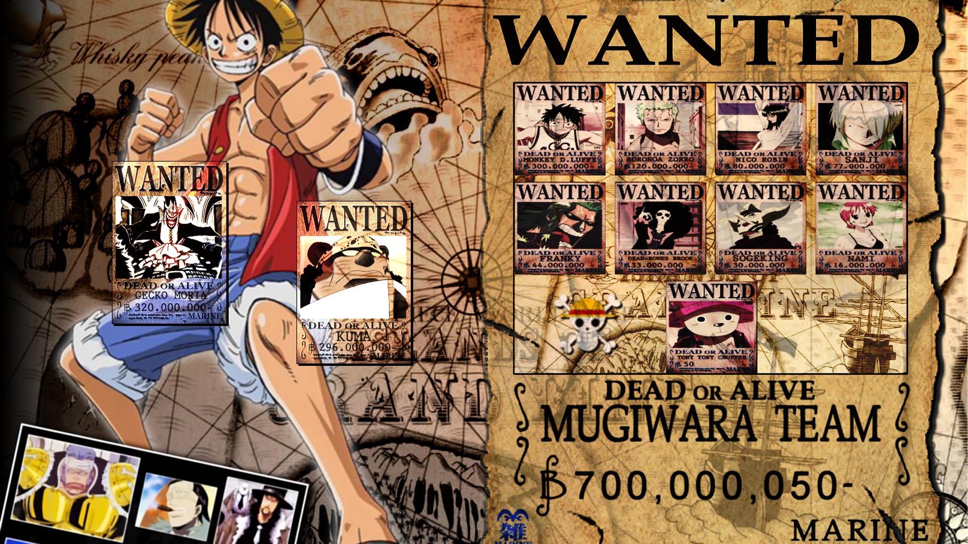 Wanted Poster One Piece Wallpapers Wallpaper Cave