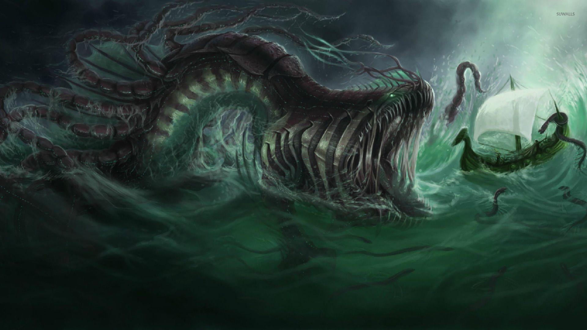 Water Monster Wallpapers Wallpaper Cave