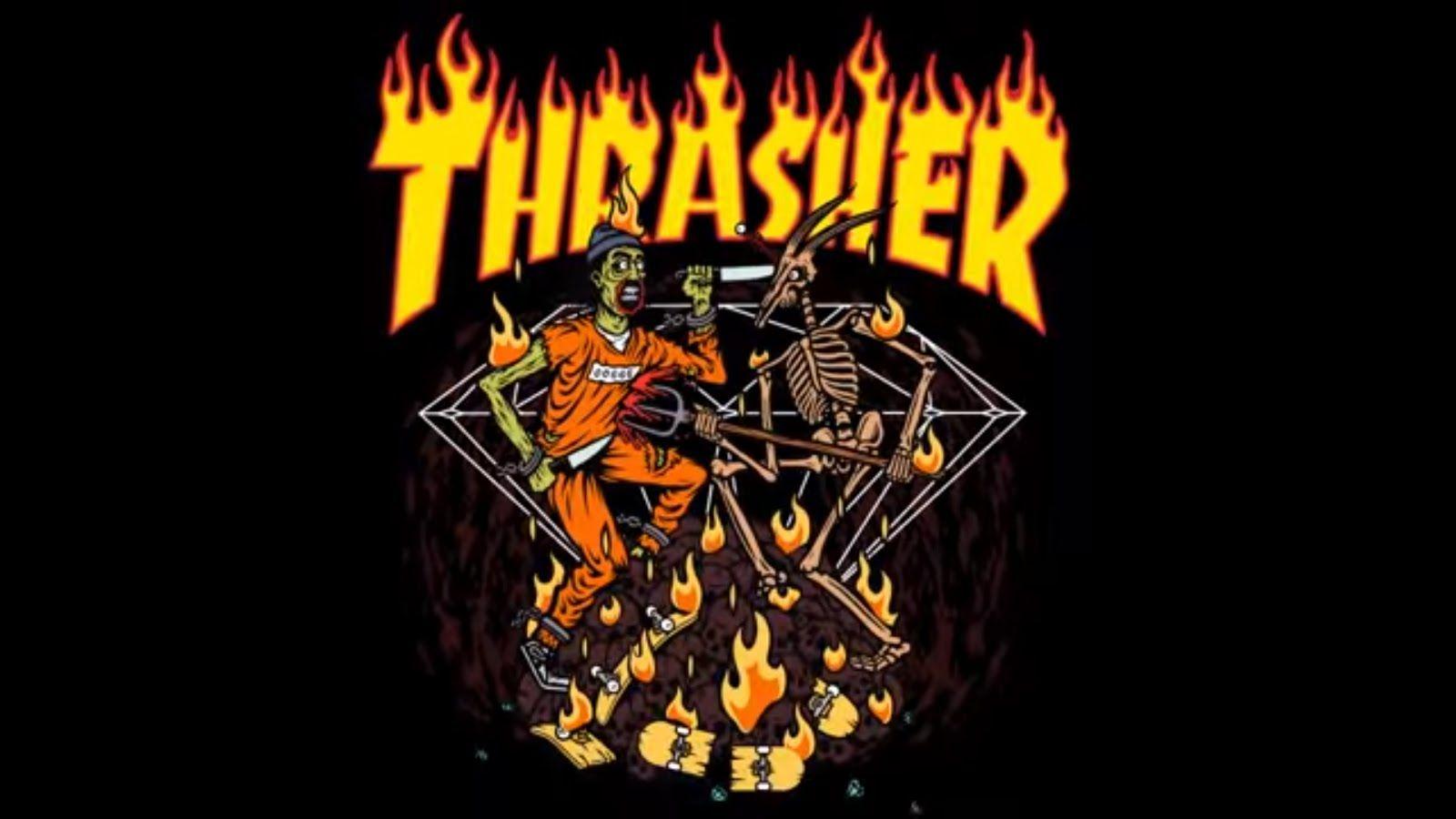 Thrasher Logo Wallpapers Wallpaper Cave
