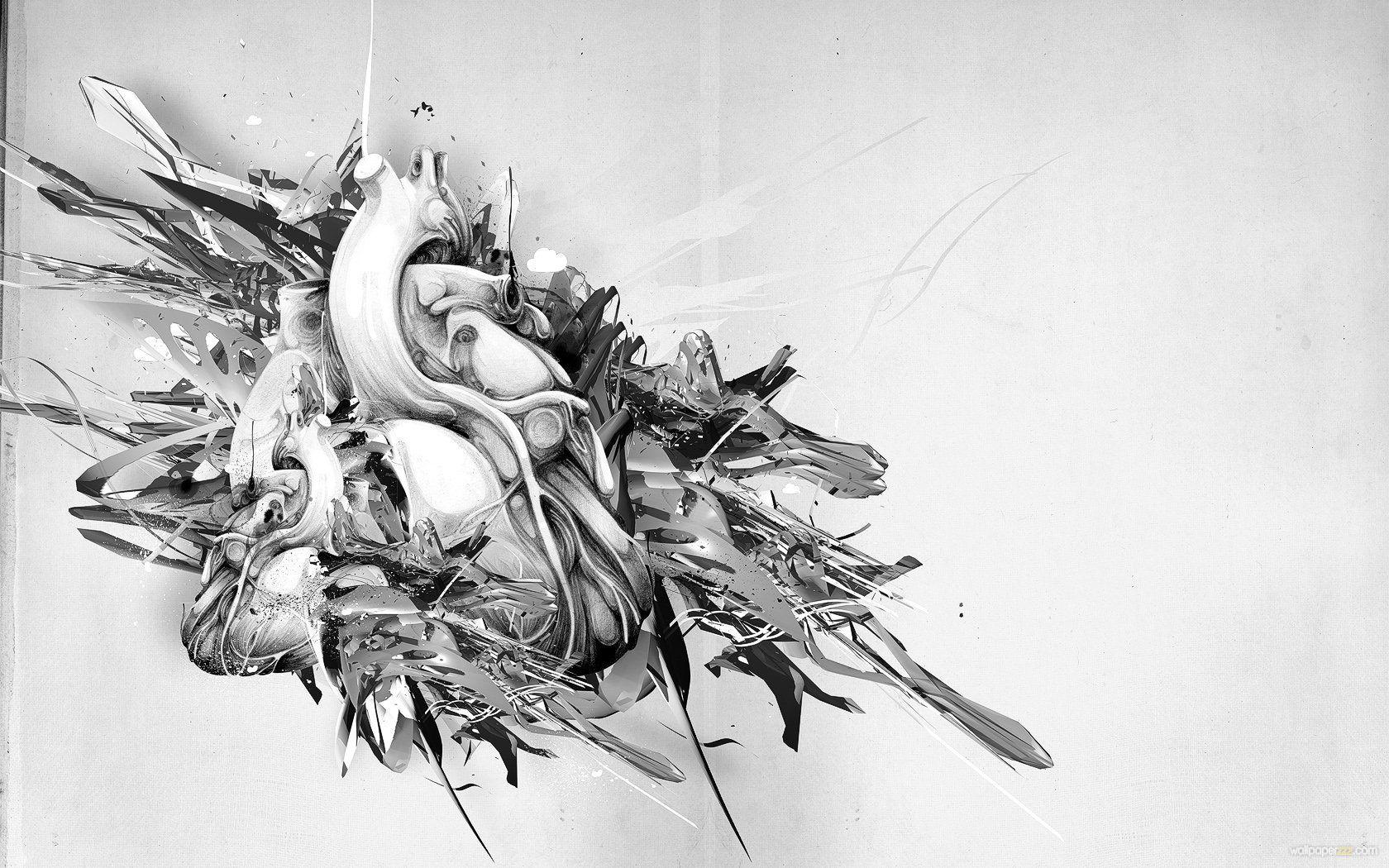 Black And White Art Wallpapers Wallpaper Cave