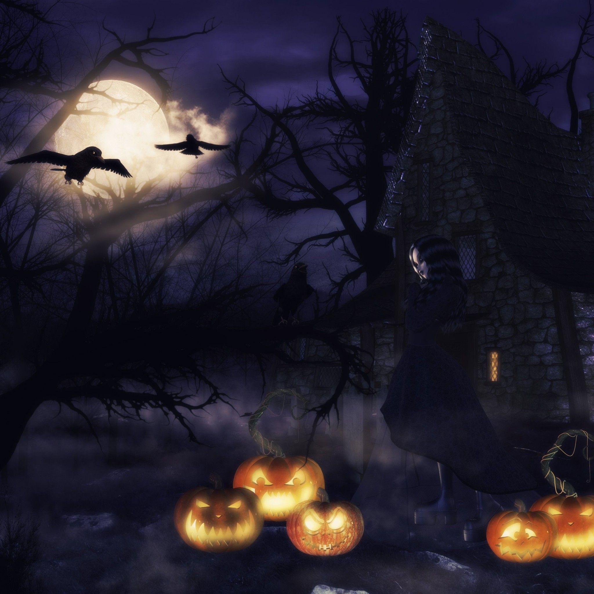 Ugly Scary Witches Halloween Desktop Wallpaper