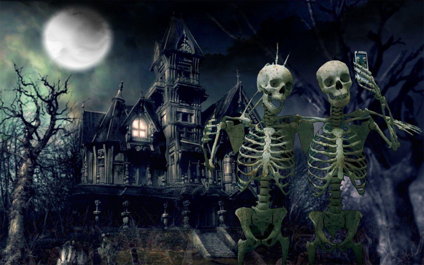 Halloween Skeletons Wallpapers Wallpaper Cave