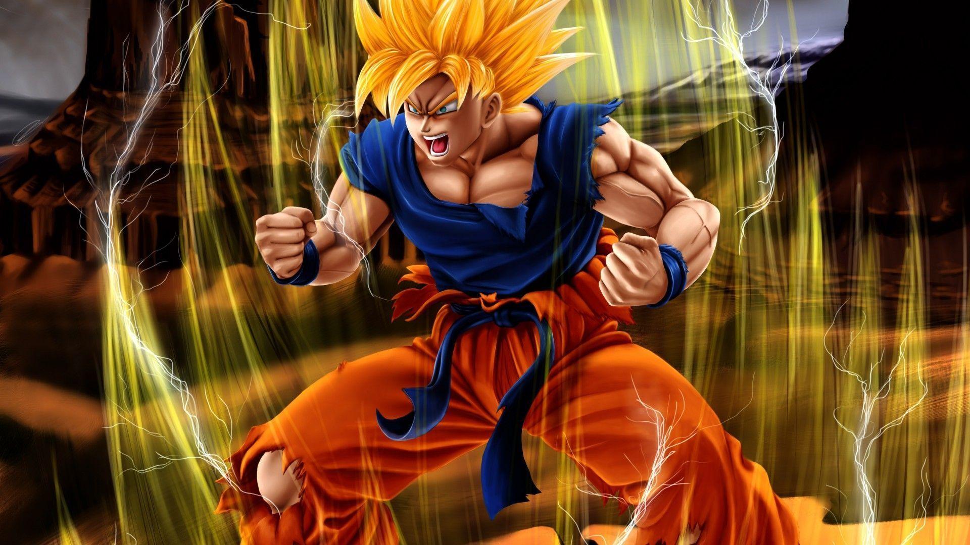 Goku Fighting Wallpapers Wallpaper Cave