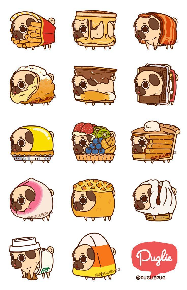 Cartoon Pug Wallpapers Wallpaper Cave