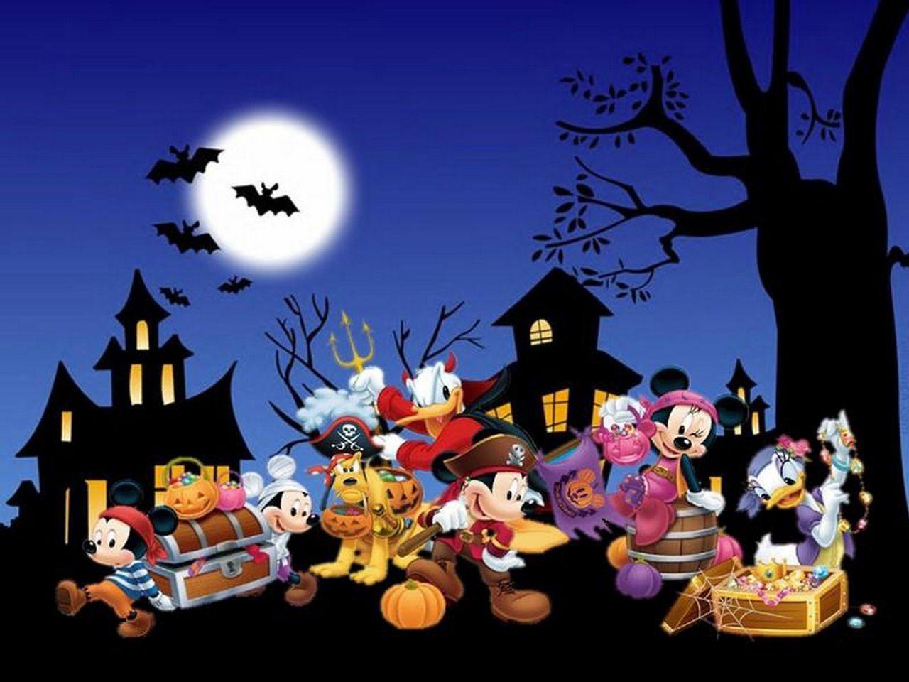 Halloween Cartoon Wallpapers Wallpaper Cave