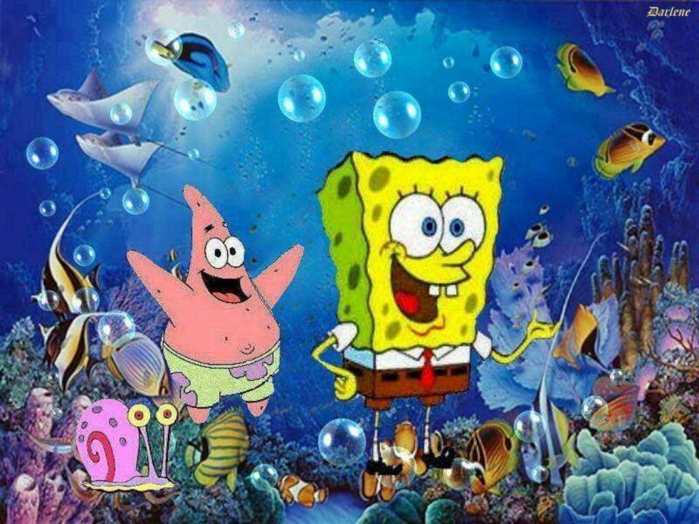 Spongebob Underwater Wallpapers Wallpaper Cave