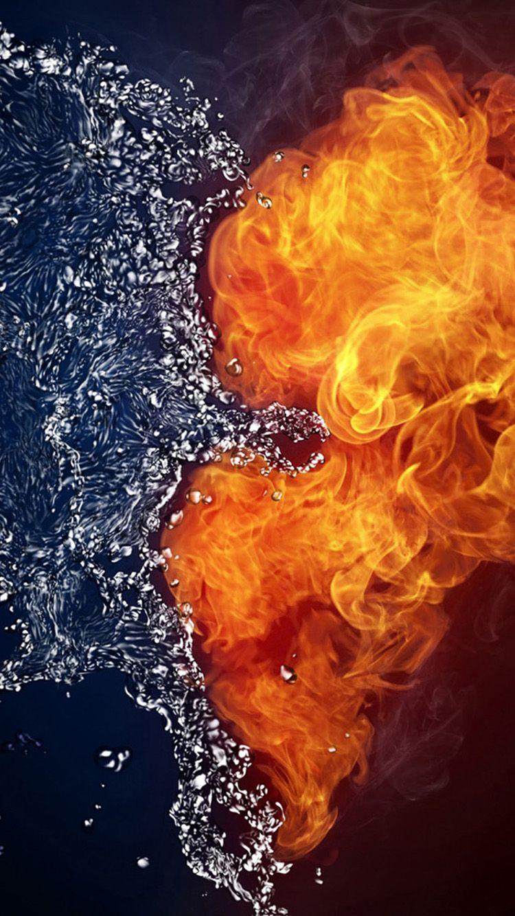 Fire Vs Water Wallpapers Wallpaper Cave