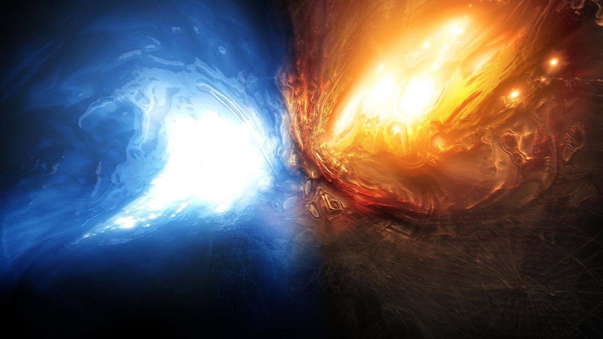 Fire Vs Water Wallpapers Wallpaper Cave