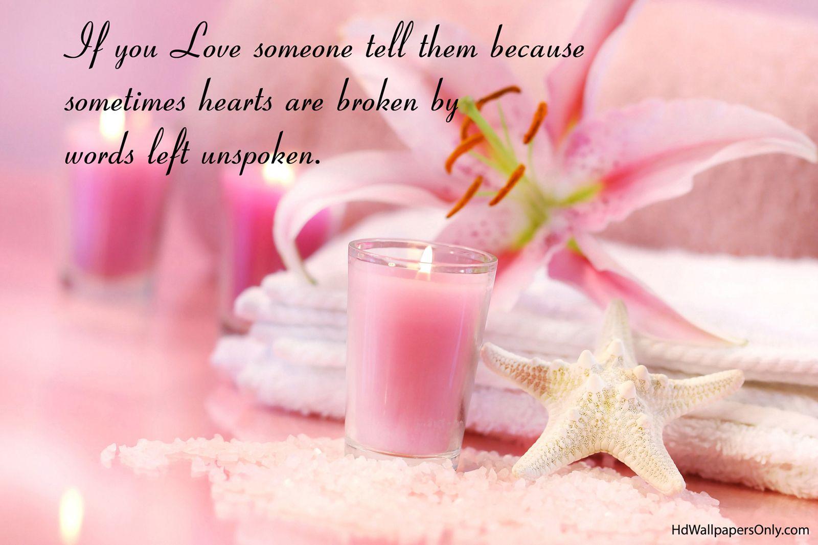 Pink Love Quotes Wallpapers Wallpaper Cave