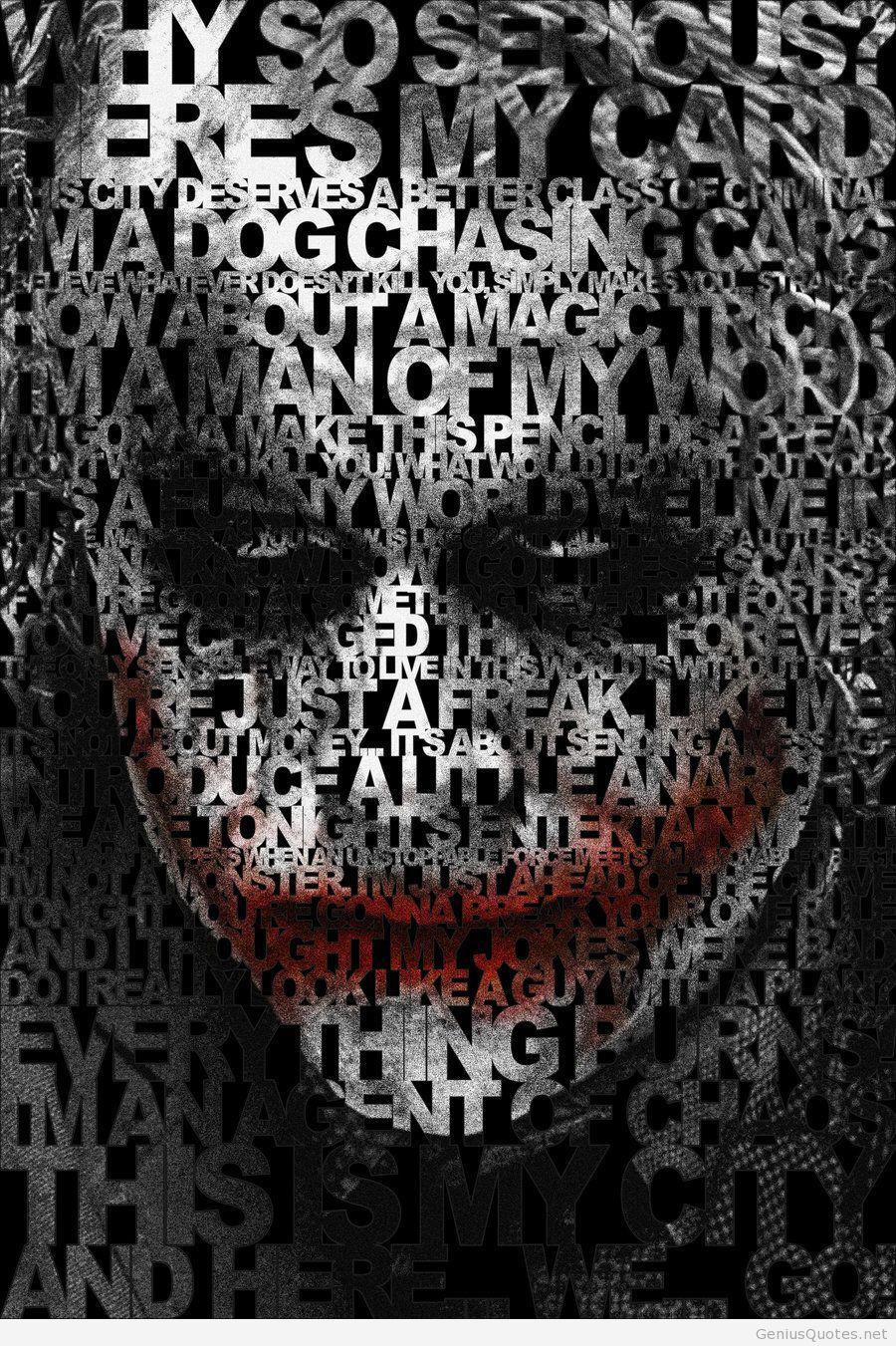 The Joker Quotes Wallpapers Wallpaper Cave