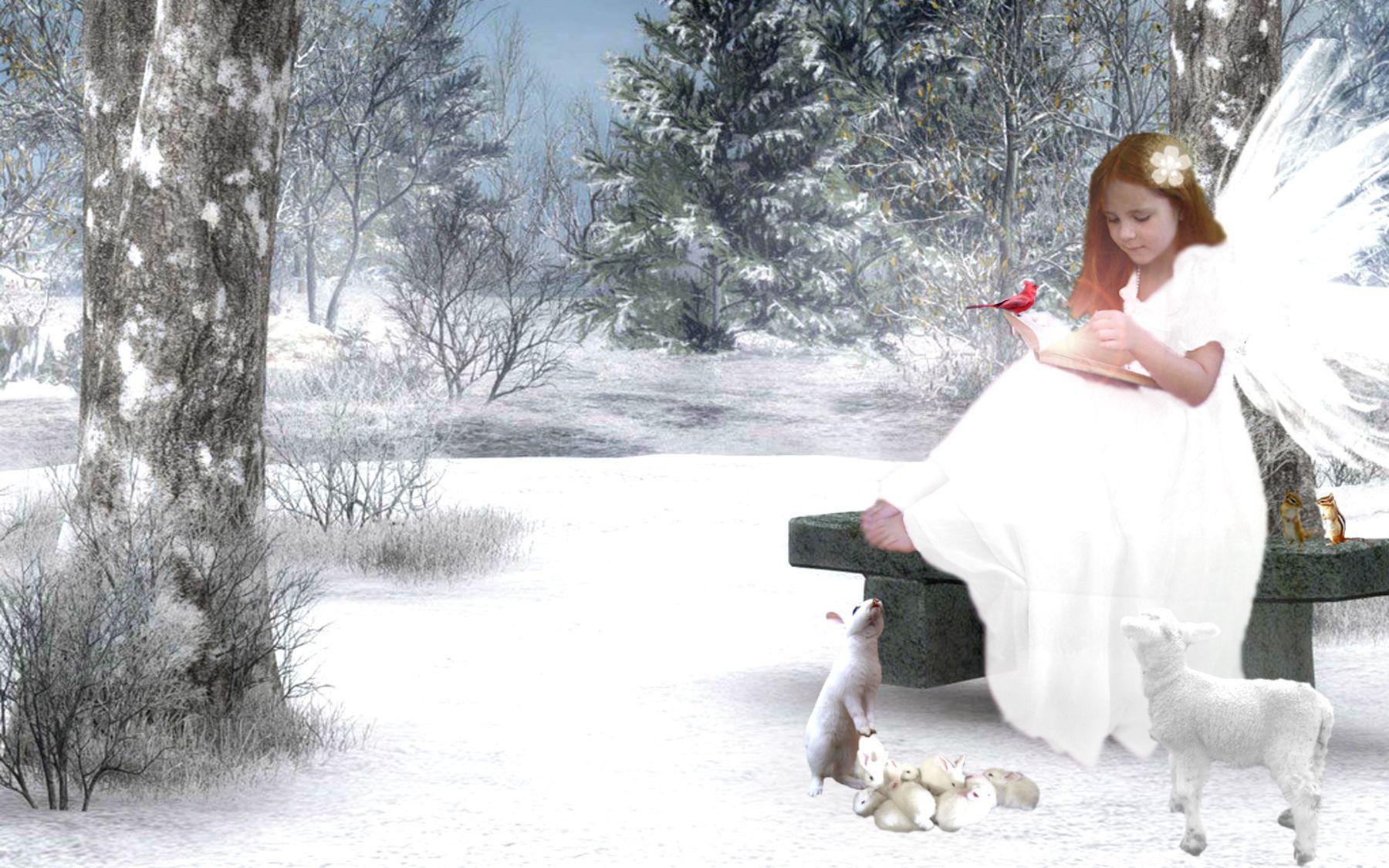 Christmas Angels Wallpapers Wallpaper Cave