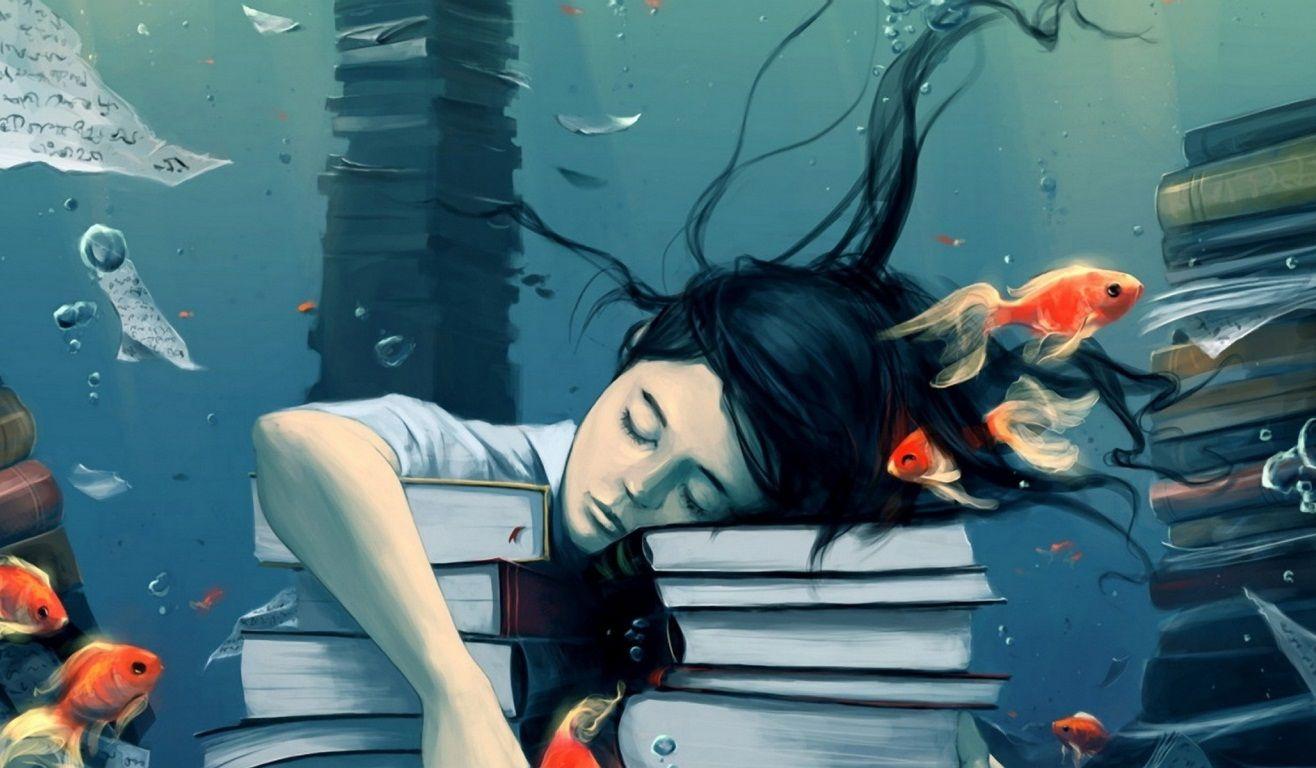 Girls Reading Books Wallpapers Wallpaper Cave