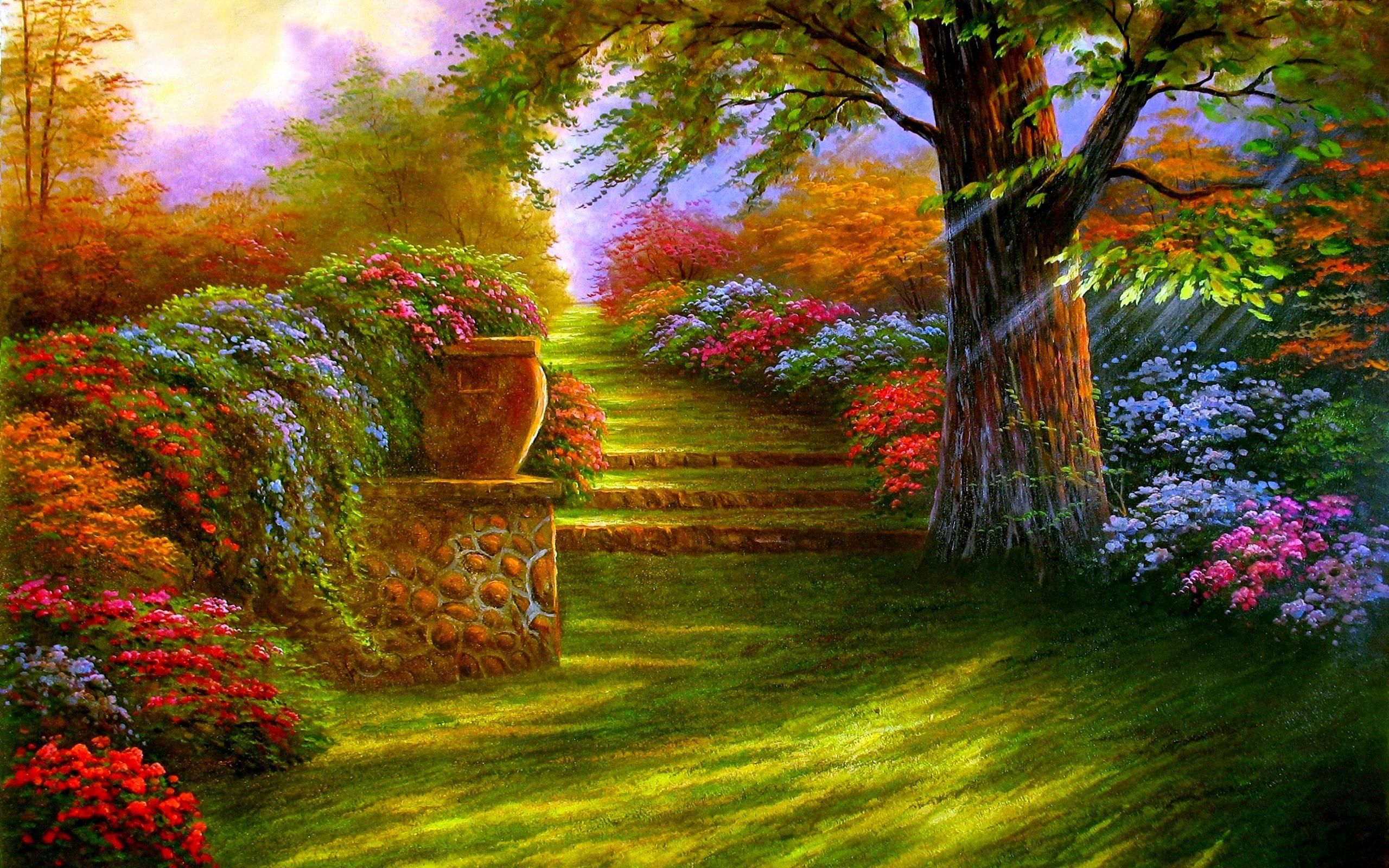 3D Garden Wallpapers Wallpaper Cave