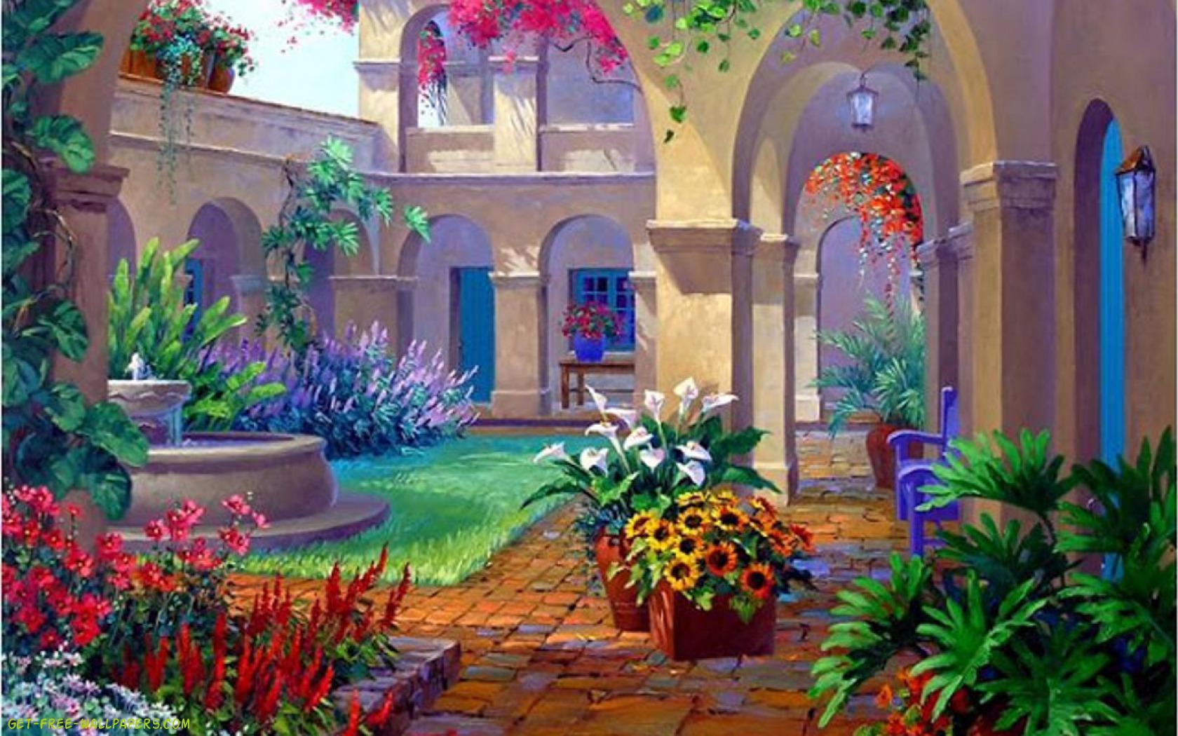 3D Garden Wallpapers Wallpaper Cave