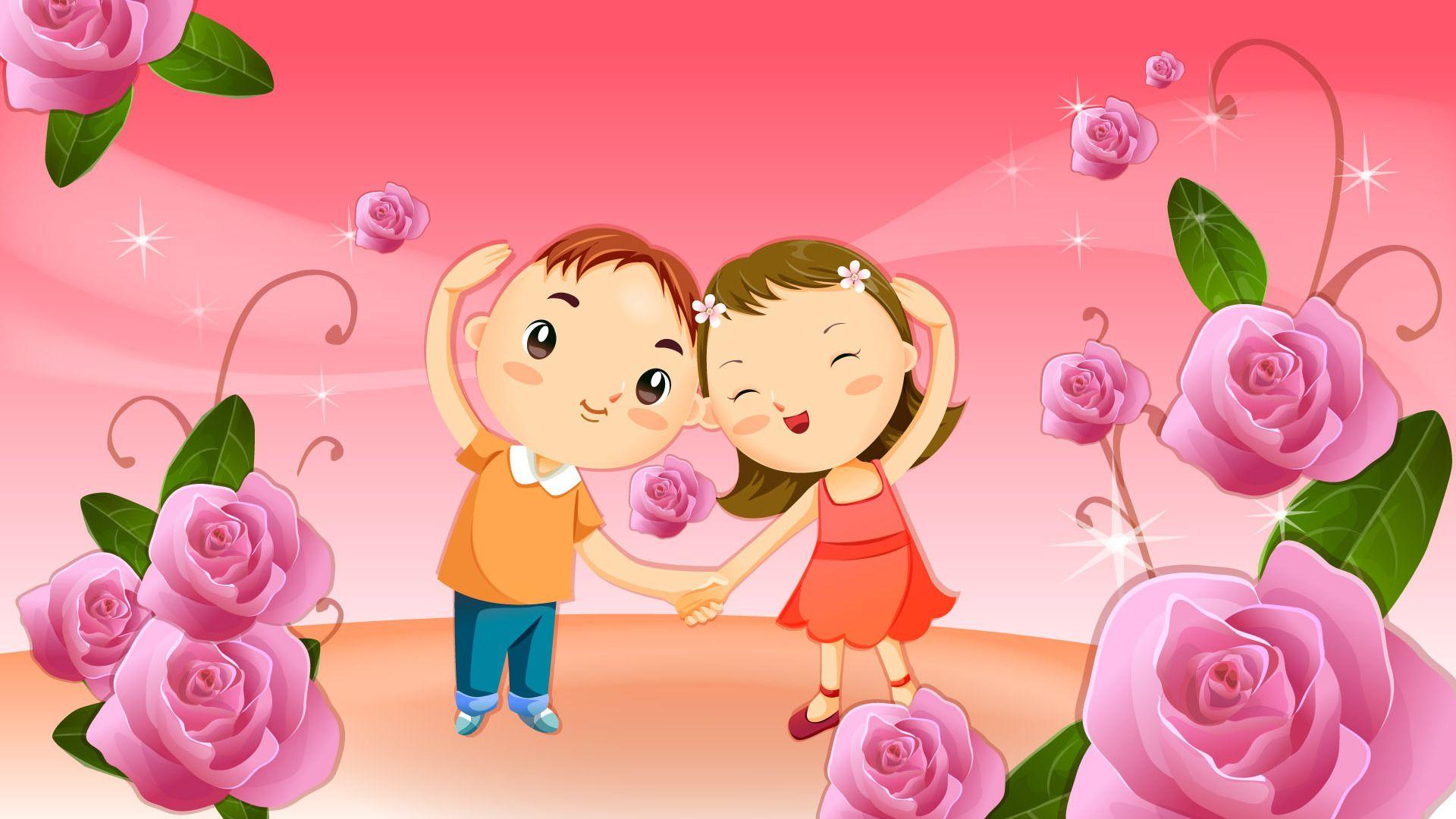 Cute Animated Love Wallpapers Wallpaper Cave