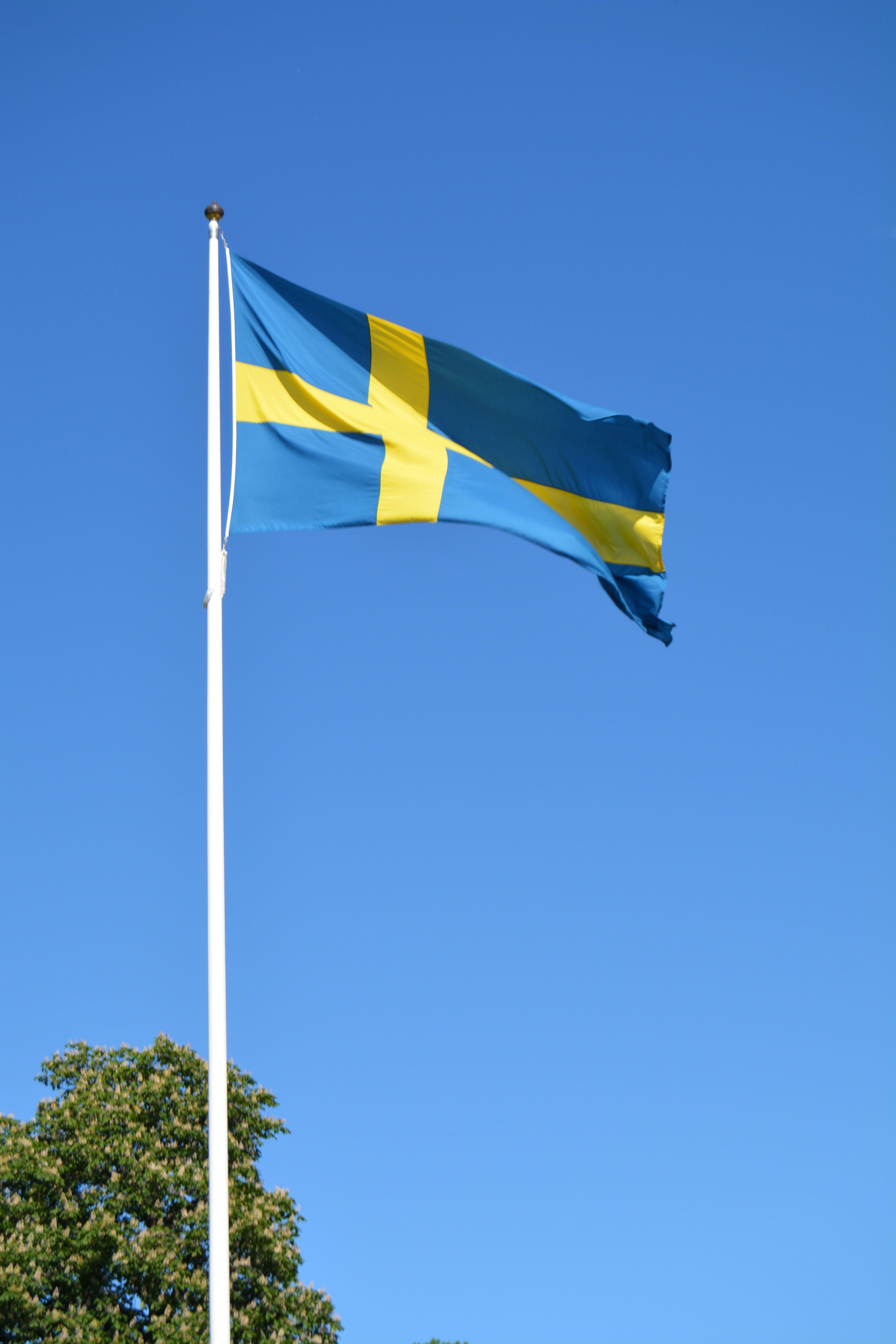 Color Of Cross On Sweden's Flag