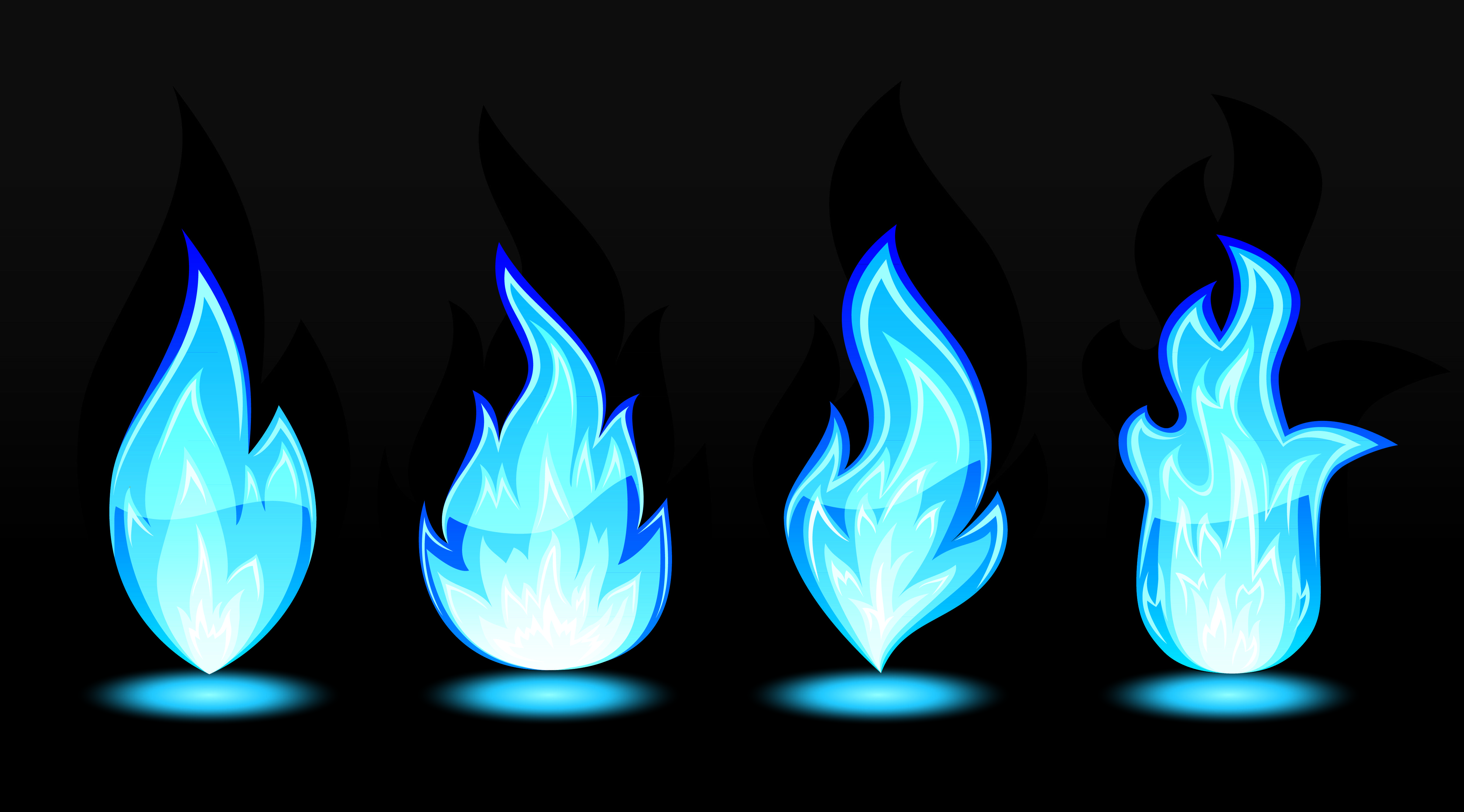 Blue Flames Wallpapers Wallpaper Cave
