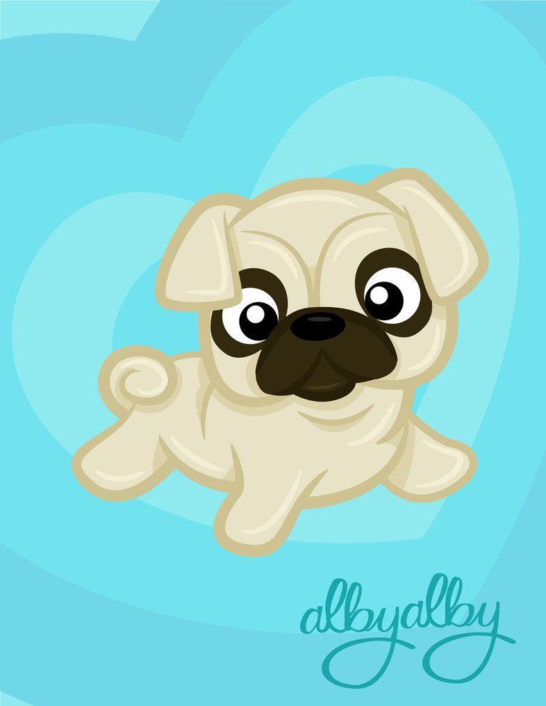 Cartoon Pugs Wallpapers Wallpaper Cave