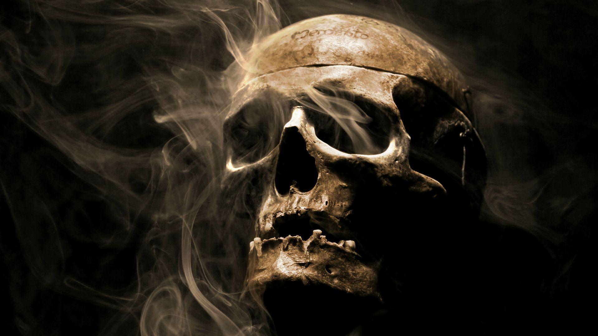 Smoking Skull Wallpapers Wallpaper Cave