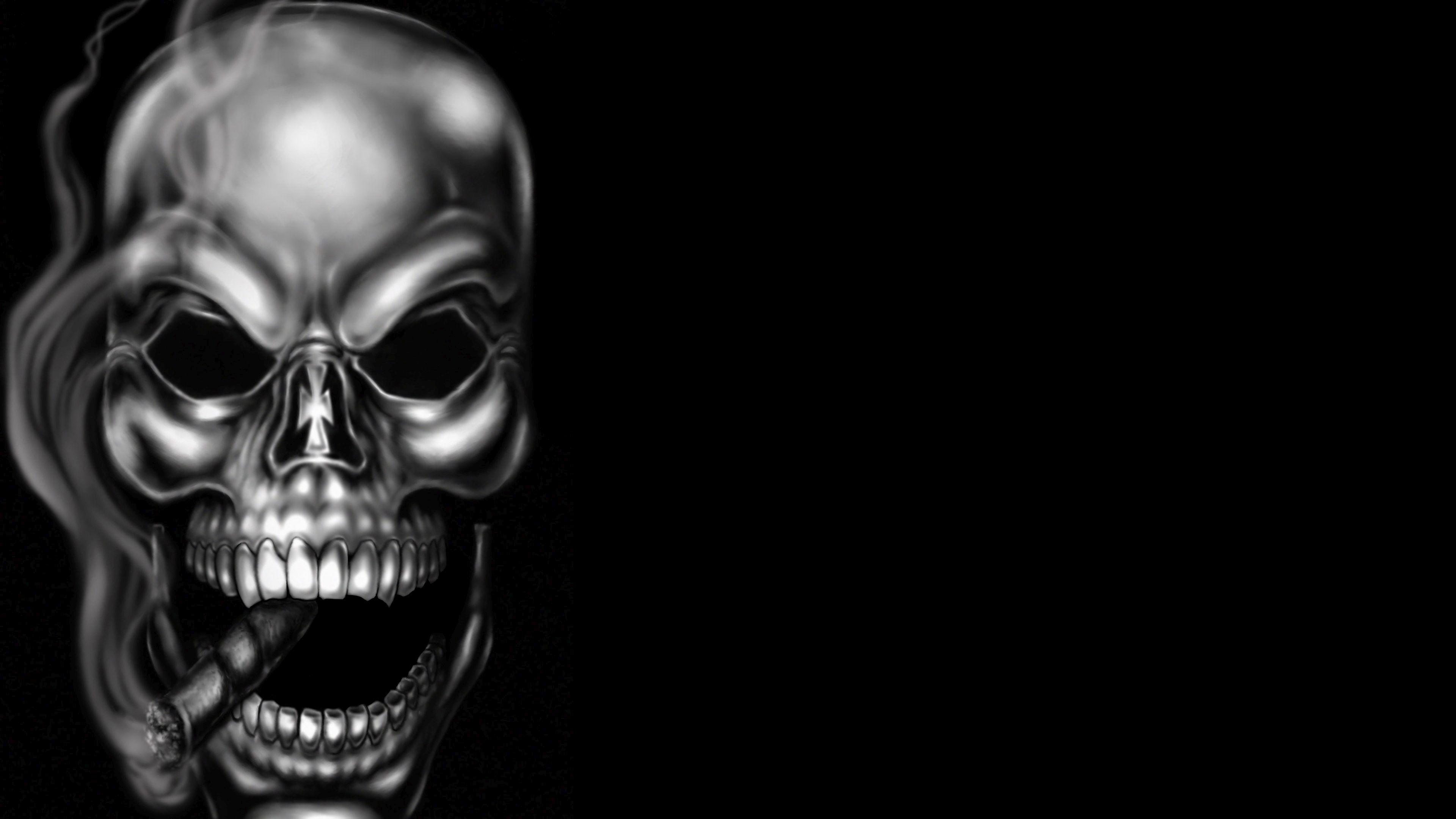 Smoking Skull Wallpapers Wallpaper Cave