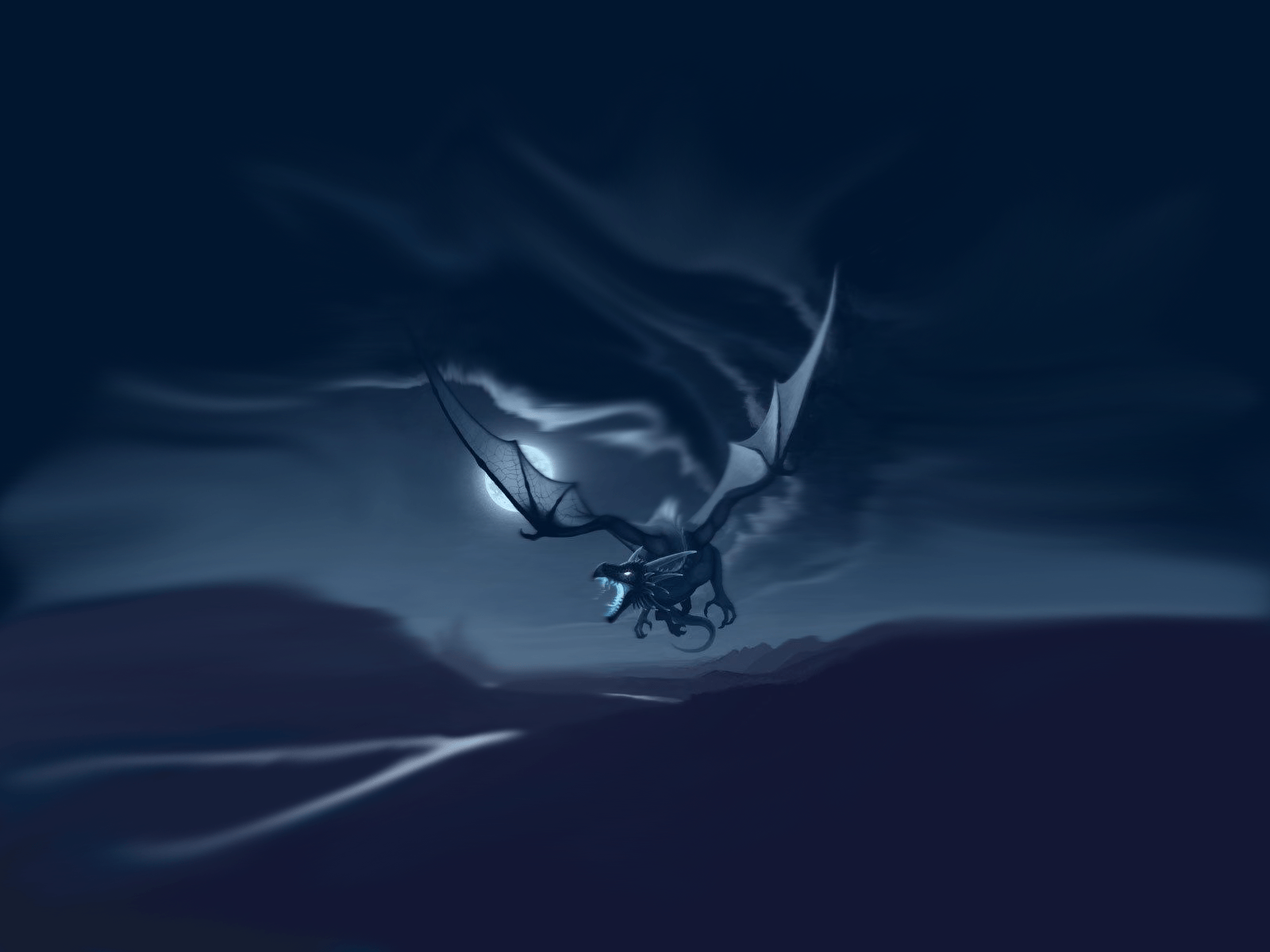 Black And Blue Dragon Wallpapers Wallpaper Cave